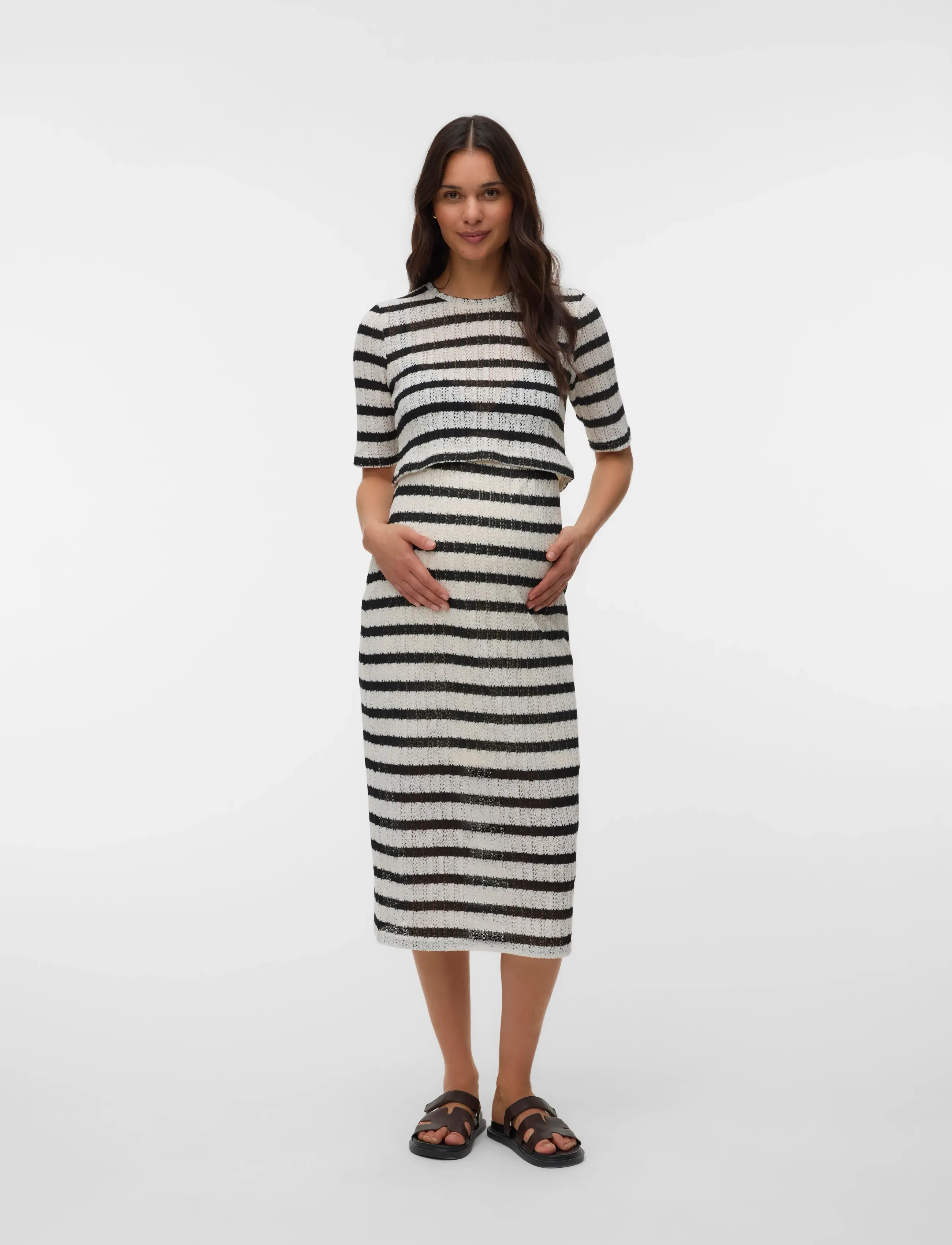 Mamalicious - MLSHAYLA JRS MIDI SKIRT HW - midiseelikud - birch - 3