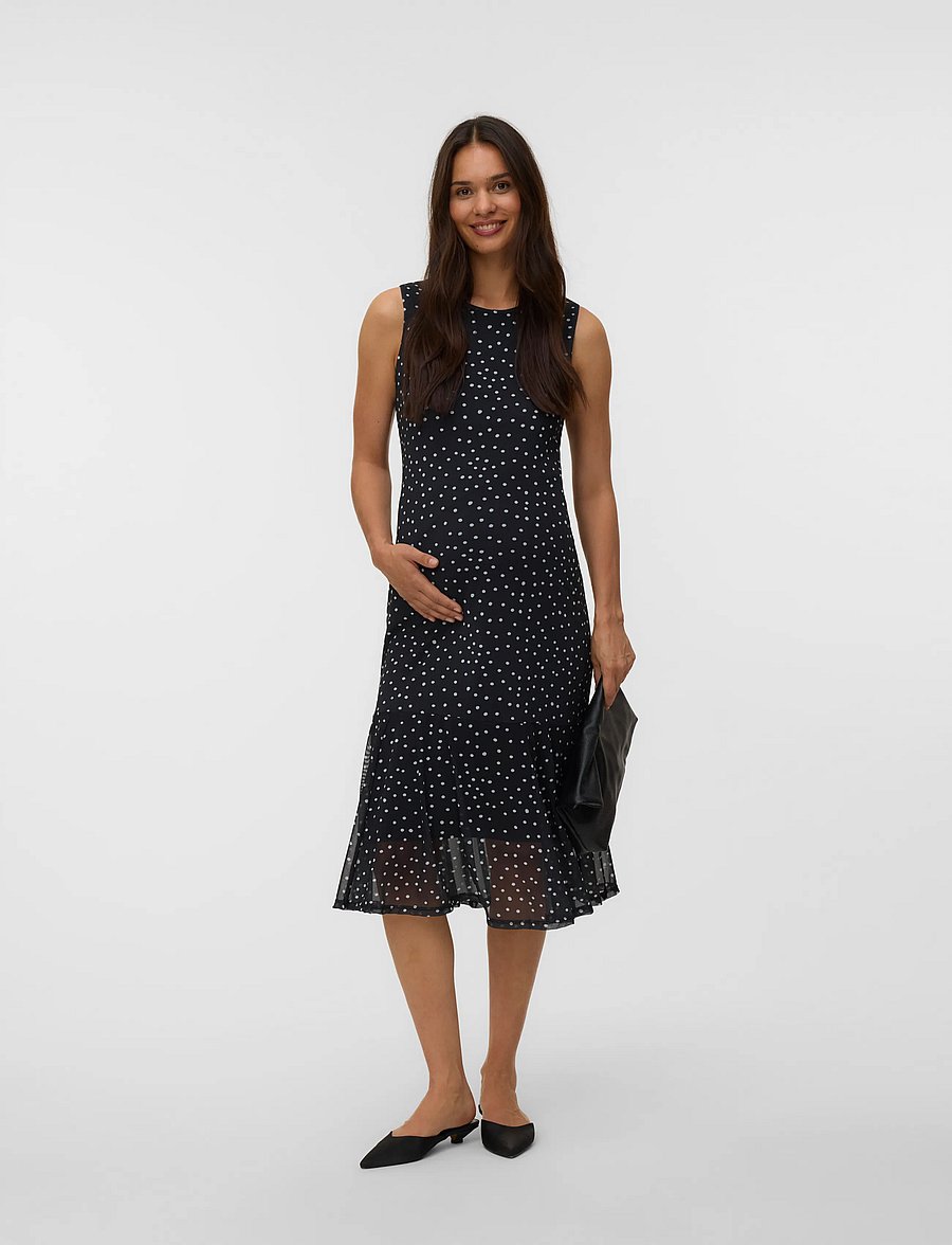 Mamalicious - MLSARA SL JRS MIDI DRESS - sommerkjoler - black - 3