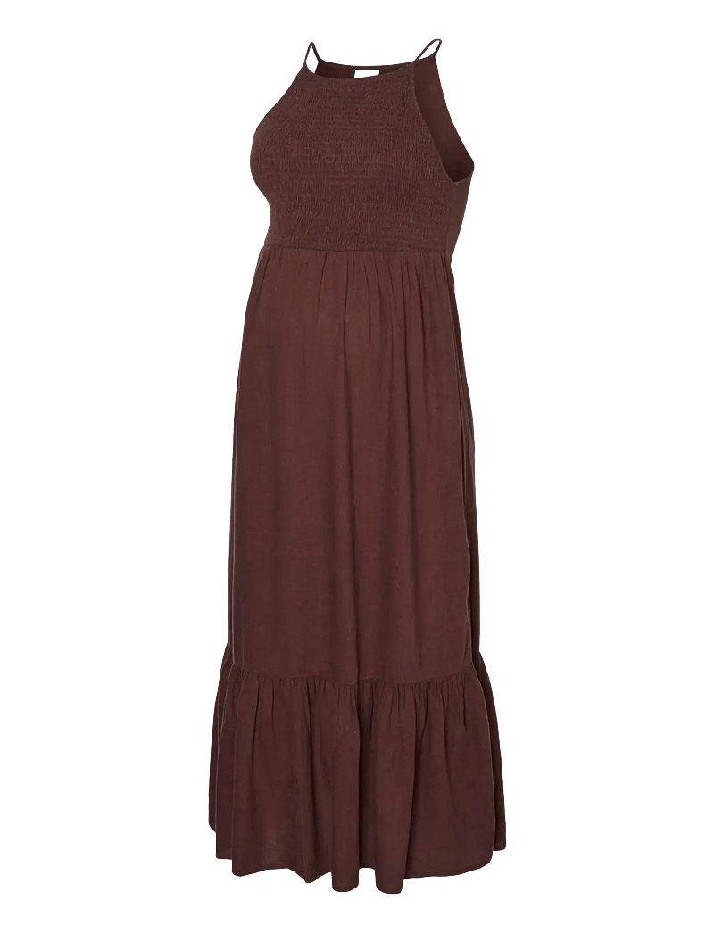 Mamalicious - MLNEBULA S/L SMOCK WO MIDI DRESS - midi dresses - fudgesickle - 1