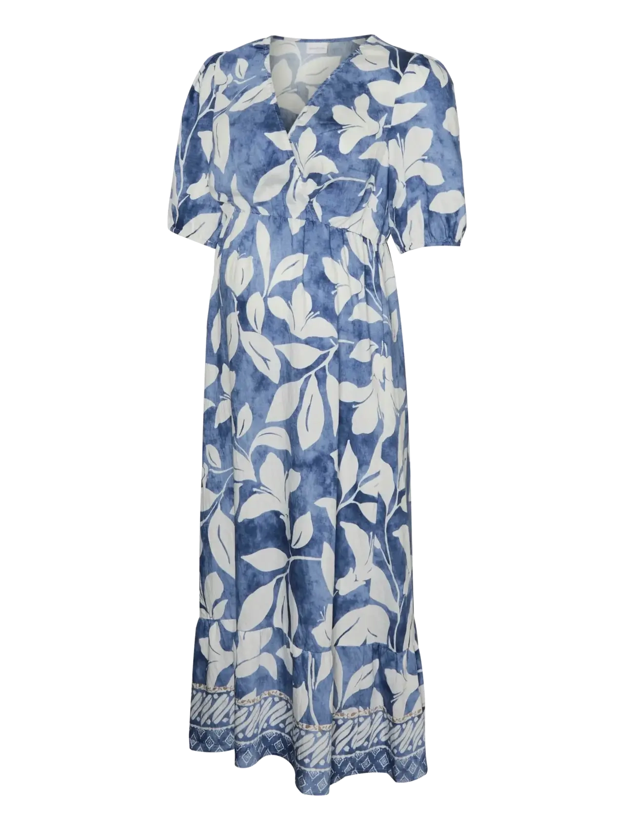 Mamalicious MLMALIKKA TESS 2/4 WO MIDI DRESS 2F - Kleidid - STONEWASH / multi
