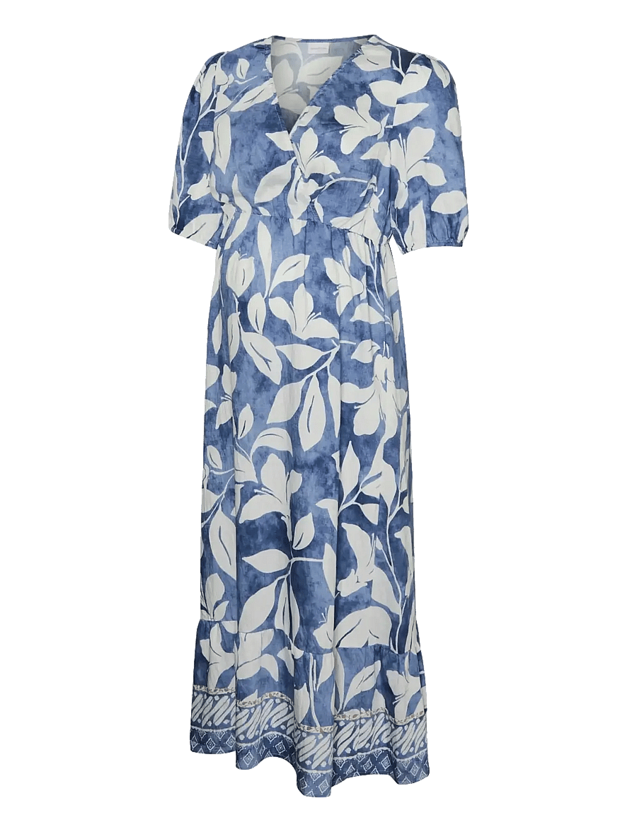Mamalicious - MLMALIKKA TESS 2/4 WO MIDI DRESS 2F - midikleider - stonewash - 1