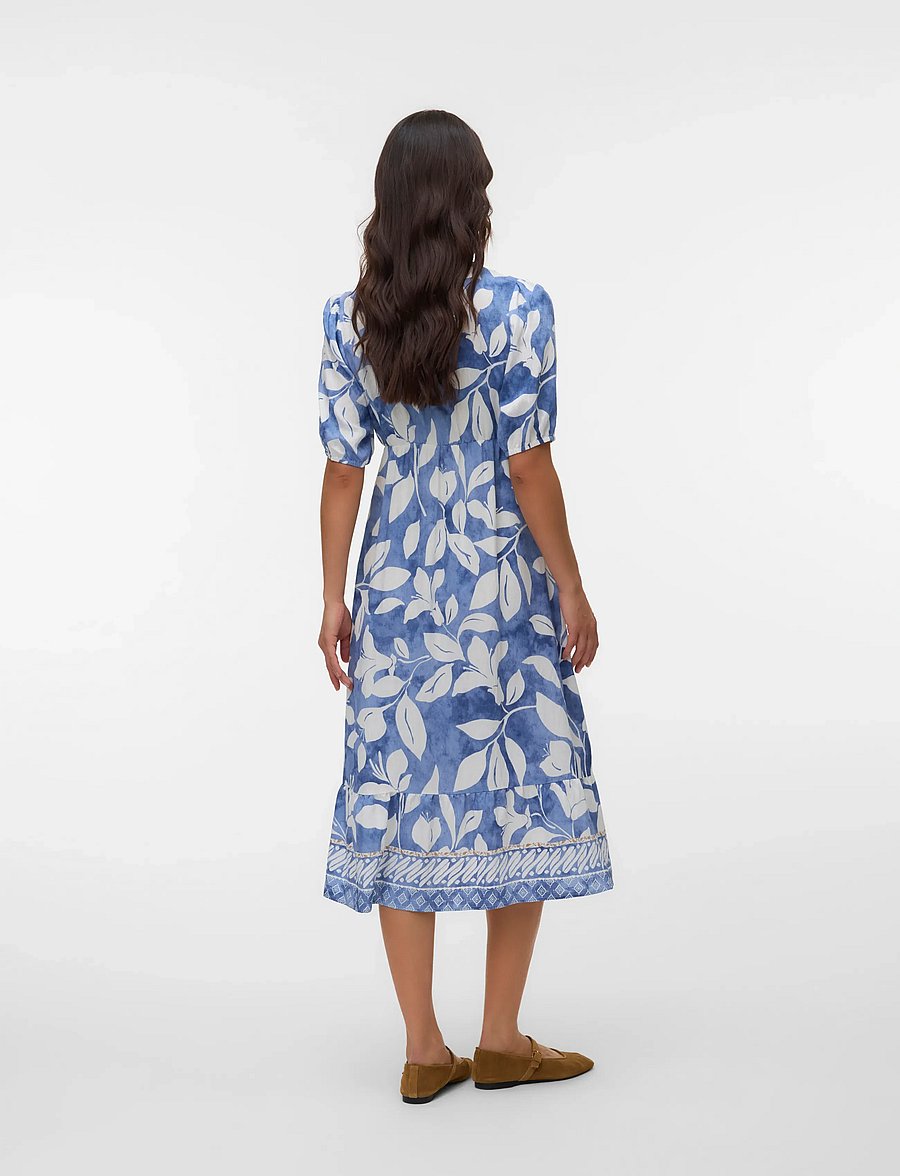 Mamalicious - MLMALIKKA TESS 2/4 WO MIDI DRESS 2F - midikleider - stonewash - 2