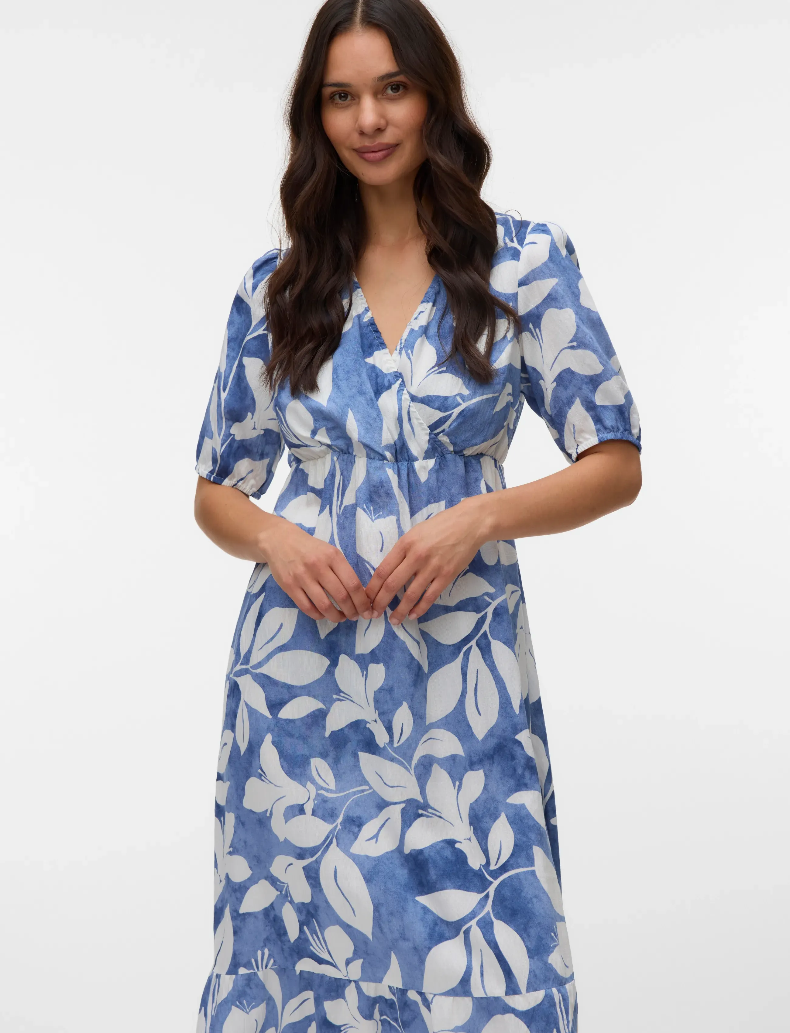 Mamalicious - MLMALIKKA TESS 2/4 WO MIDI DRESS 2F - midikleider - stonewash - 4