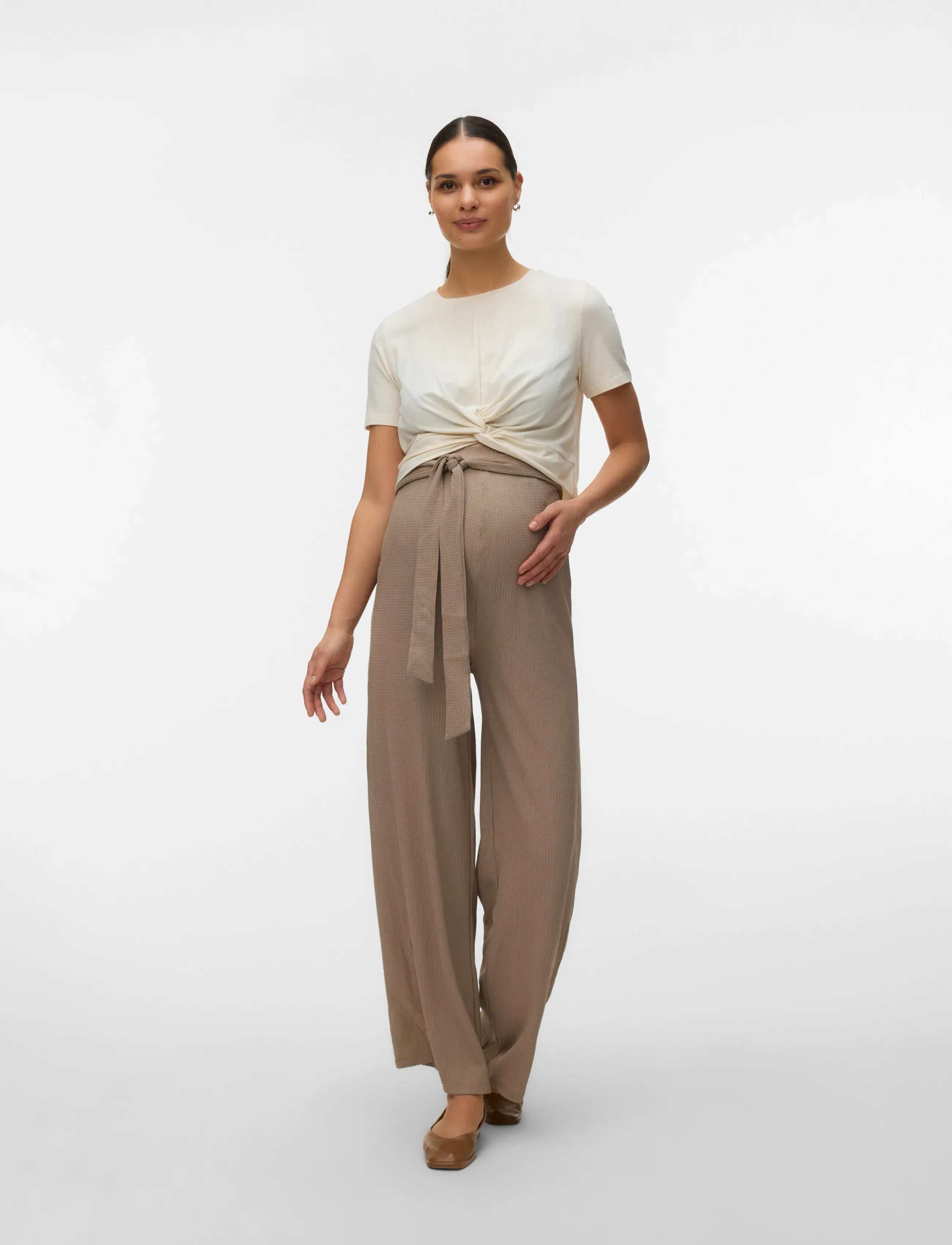 Mamalicious - MLMAI SS JRS CROP TOP - Överdelar - birch - 3