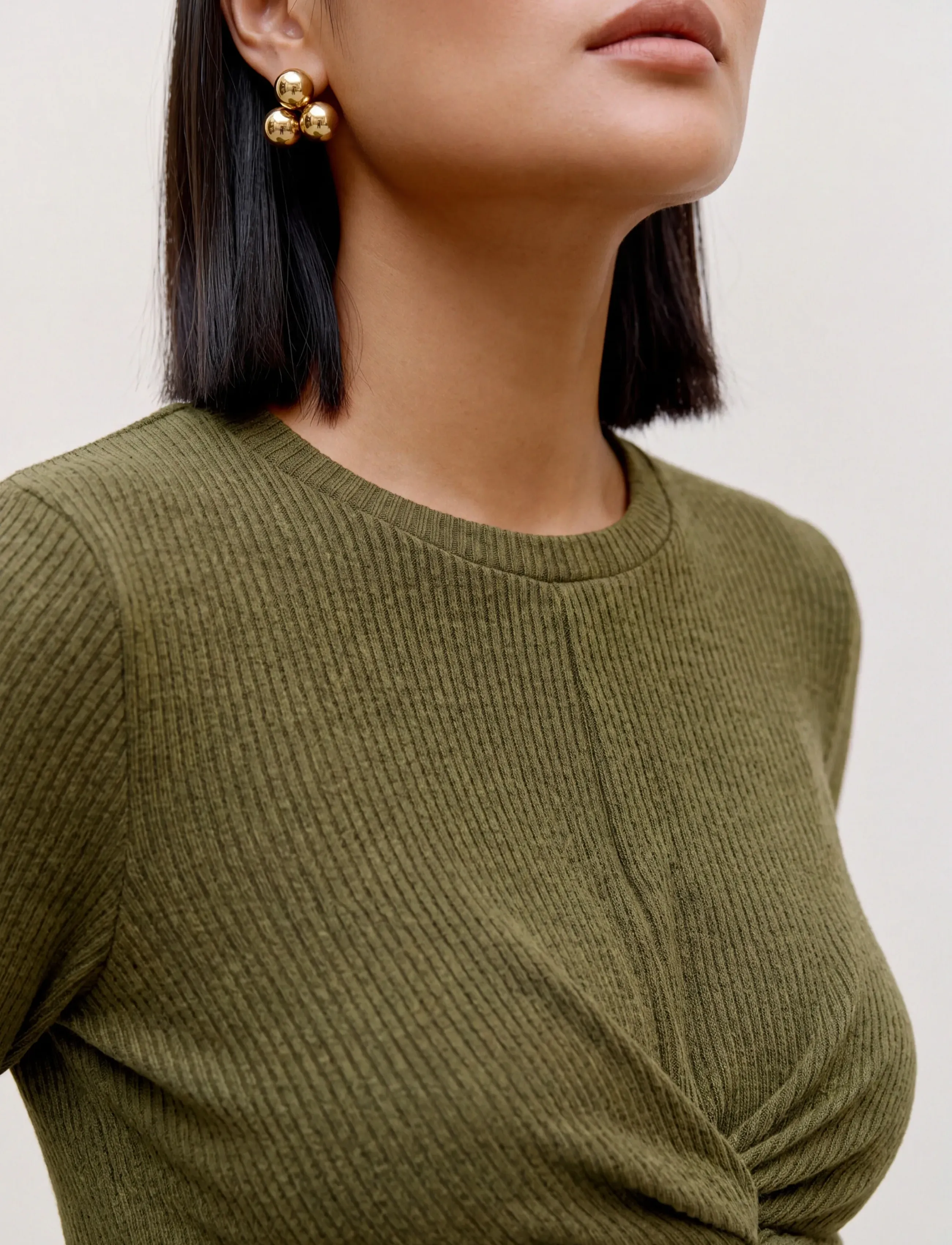 Mamalicious - MLMELONI LS CROP TOP NOOS - lowest prices - sphagnum - 4