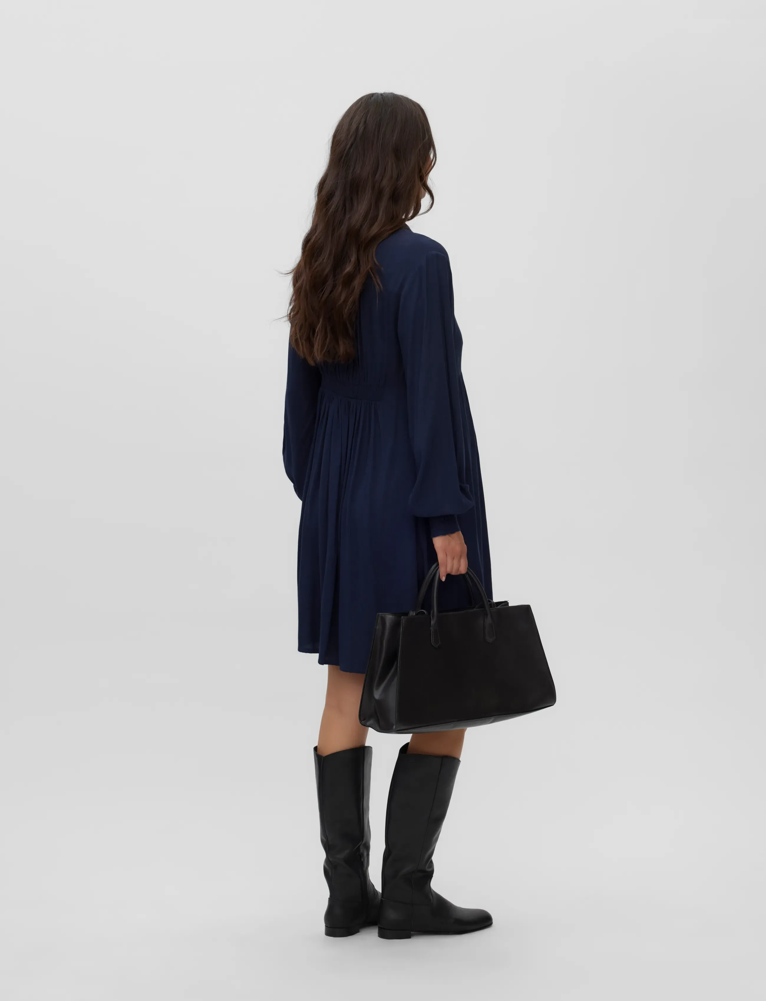 Mamalicious - MLESRA LIA LS WO ABK DRESS 2F - autumn savings - navy blazer - 2