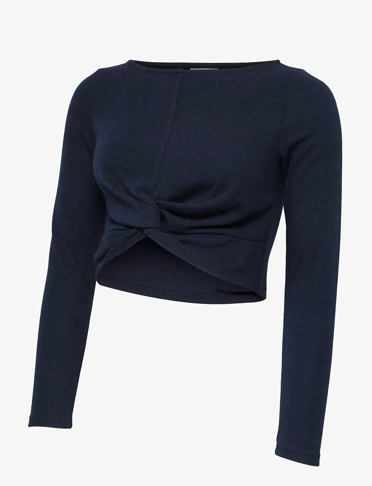 Mamalicious - MLRIGA LS CROP TOP - overdele - navy blazer - 0