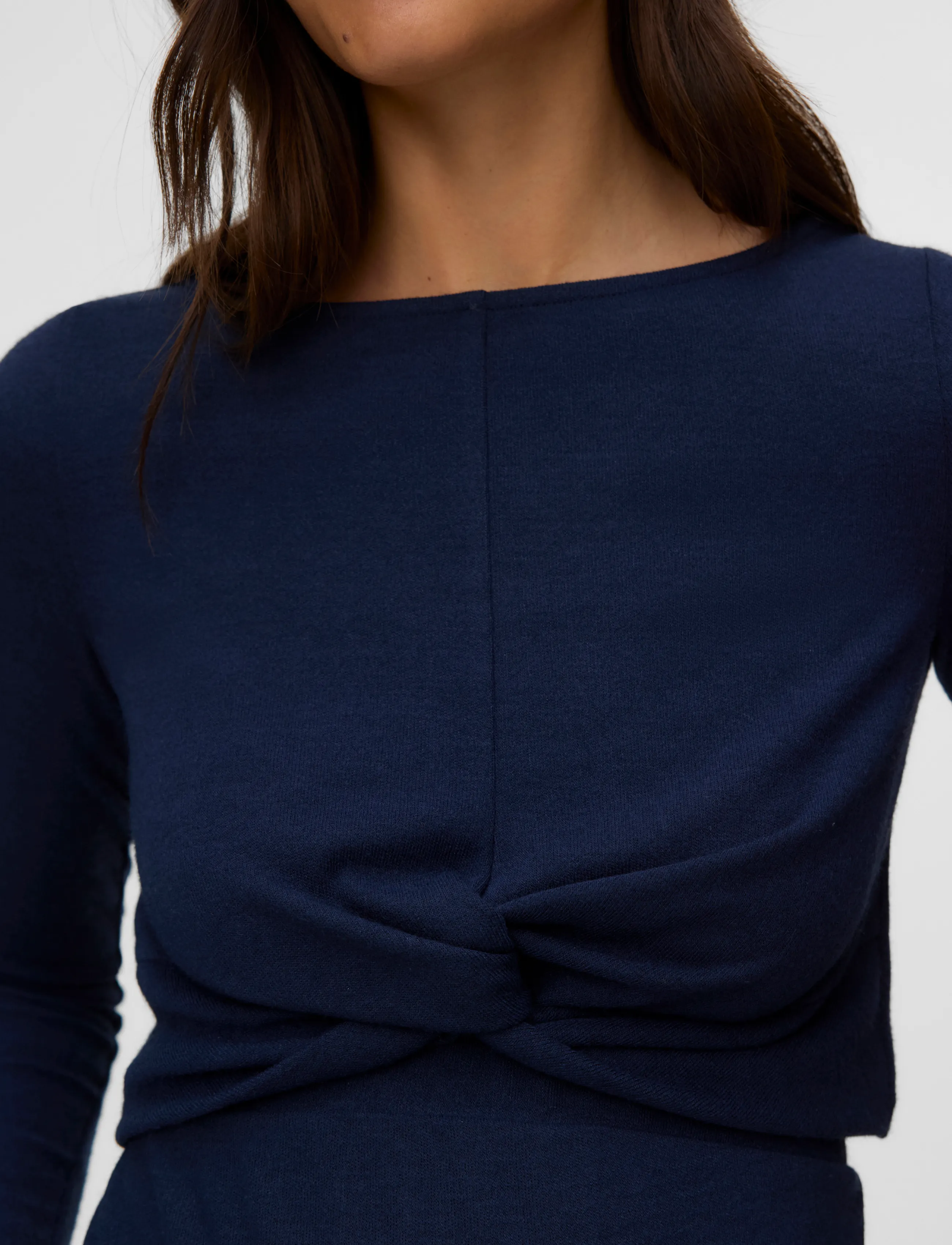 Mamalicious - MLRIGA LS CROP TOP - overdeler - navy blazer - 4