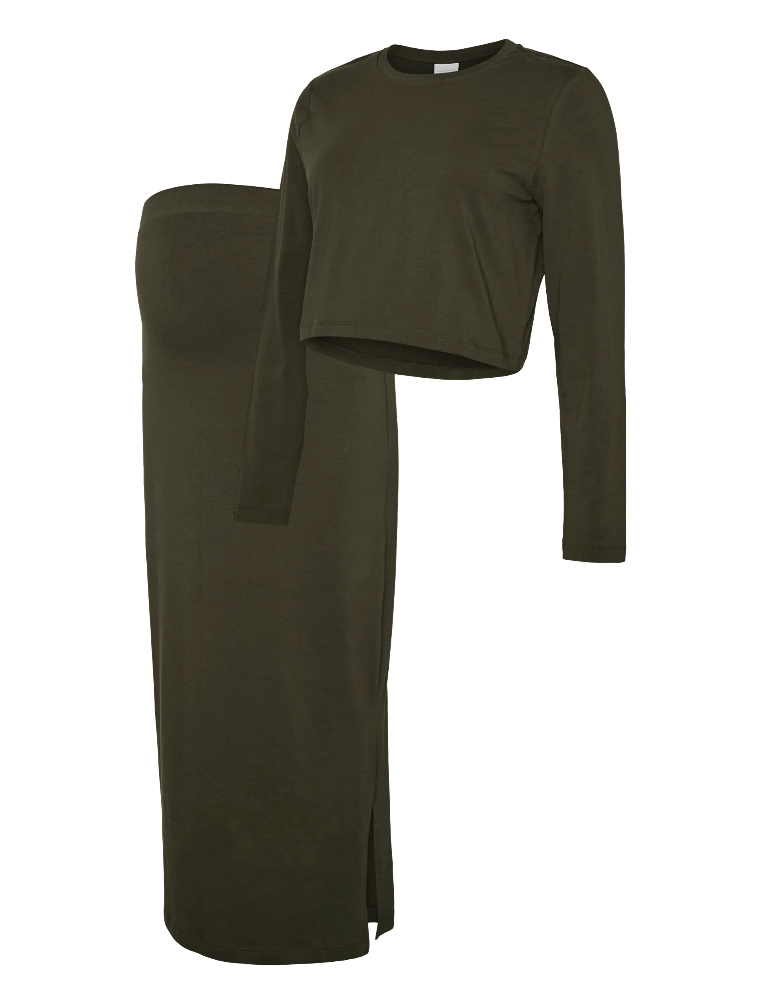 Mamalicious - MLKERRIE LS TOP AND SKIRT JRS SET NOOS - forest night - 1