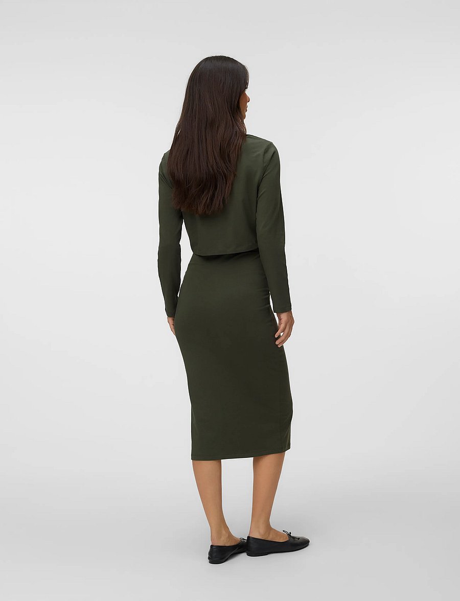 Mamalicious - MLKERRIE LS TOP AND SKIRT JRS SET NOOS - forest night - 3