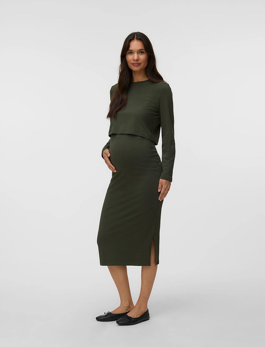 Mamalicious - MLKERRIE LS TOP AND SKIRT JRS SET NOOS - forest night - 4