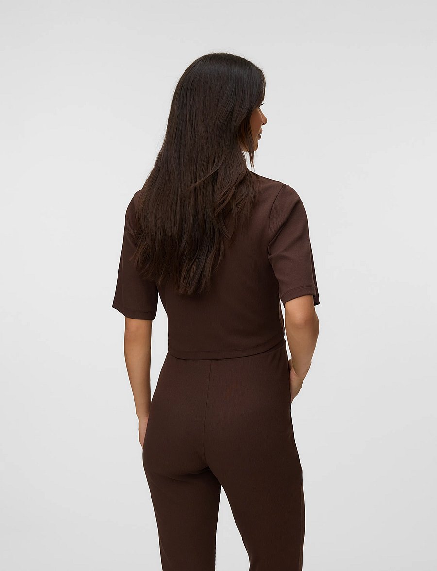 Mamalicious - MLLANE 24 JRS SHORT TOP - tops - hot fudge - 2