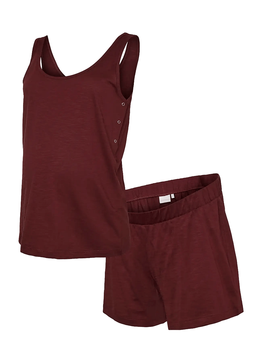 Mamalicious - MLMIRA VITA SL JRS PYJAMAS 2F - unterwäsche - windsor wine - 1