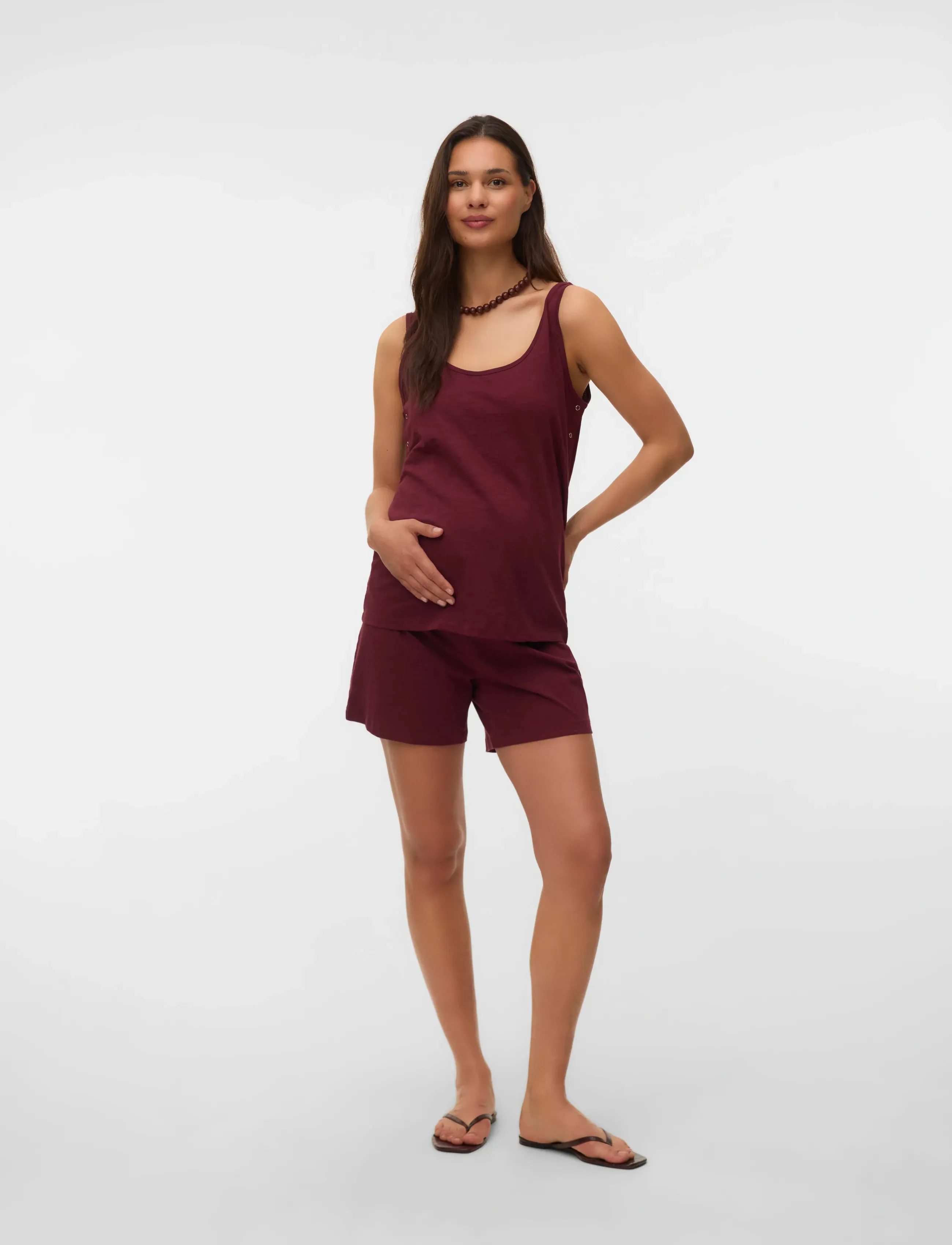 Mamalicious - MLMIRA VITA SL JRS PYJAMAS 2F - unterwäsche - windsor wine - 4