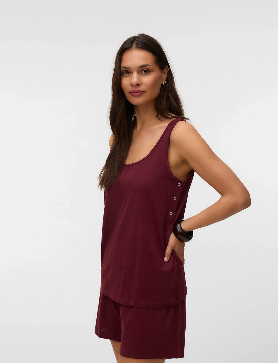 Mamalicious - MLMIRA VITA SL JRS PYJAMAS 2F - unterwäsche - windsor wine - 5