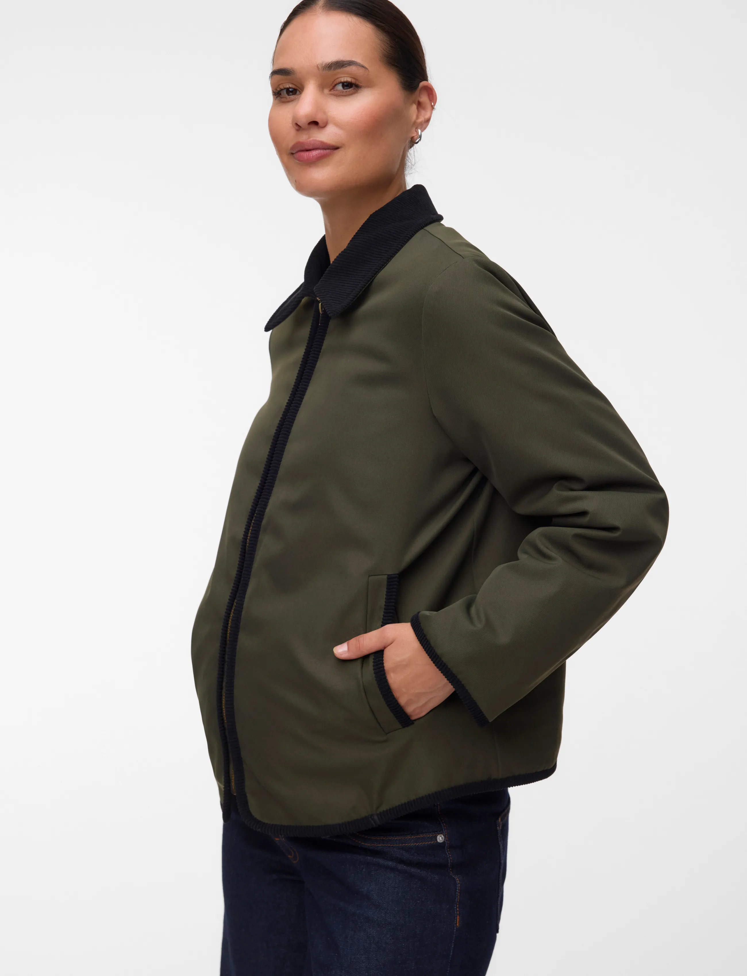 Mamalicious MLNOMI 3IN1 JACKET - Emale - FOREST NIGHT / khaki/green