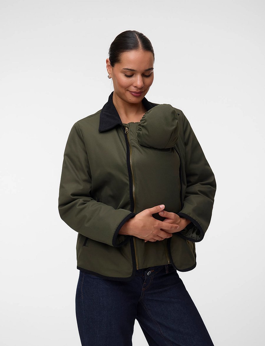 Mamalicious - MLNOMI 3IN1 JACKET - rasedustooted - forest night - 5