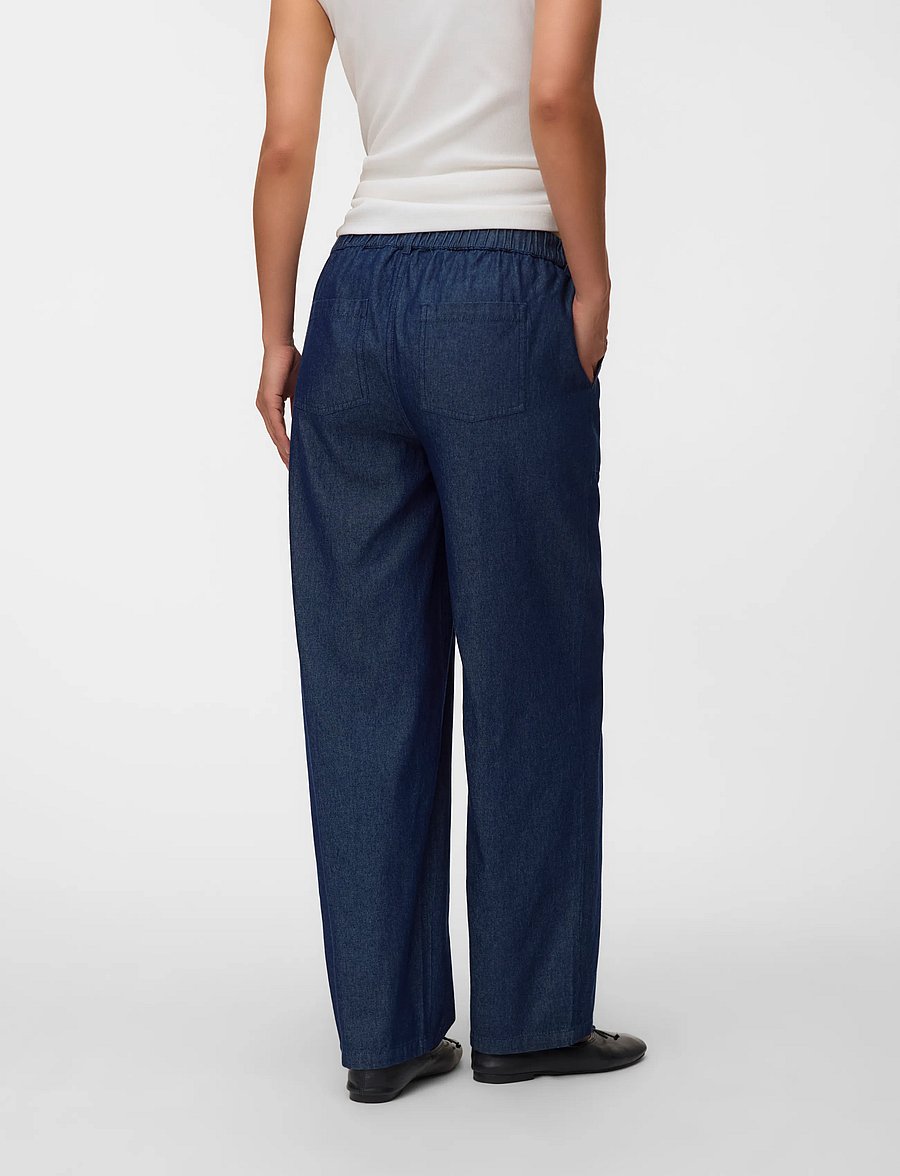 Mamalicious - MLVALETTA STRAIGHT DENIM PANT - underdele - dark blue denim - 2