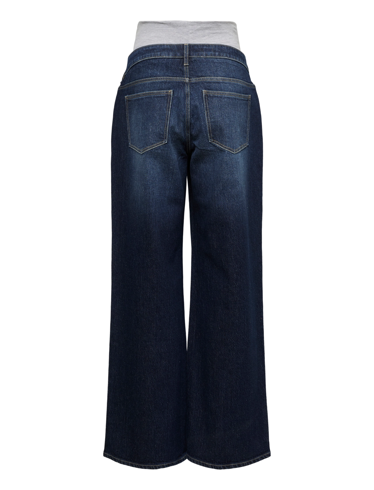 Mamalicious - MLMALAGA WIDELEG JEANS NOOS - hosen mit weitem bein - dark blue denim - 1