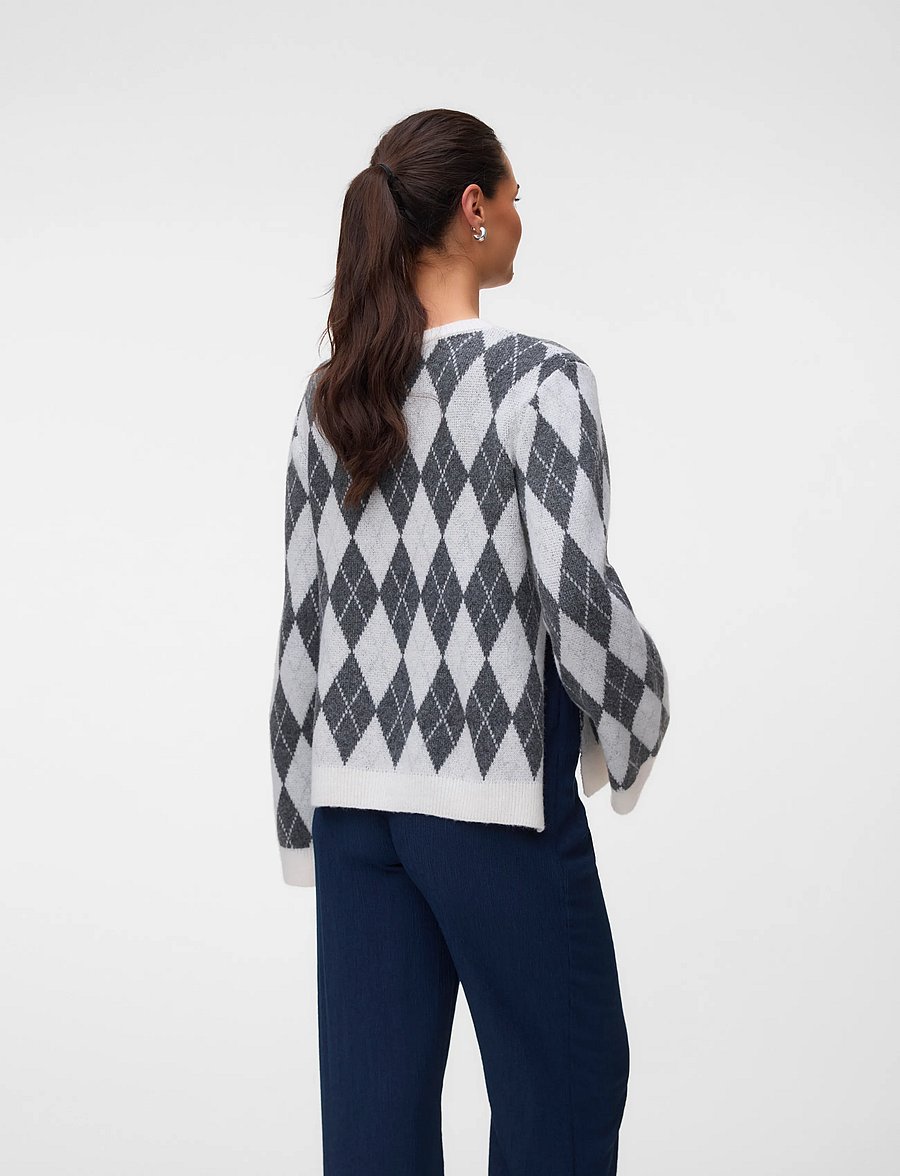 Mamalicious - MLARGYLE VITA L/S KNIT TOP 2F - birch - 2