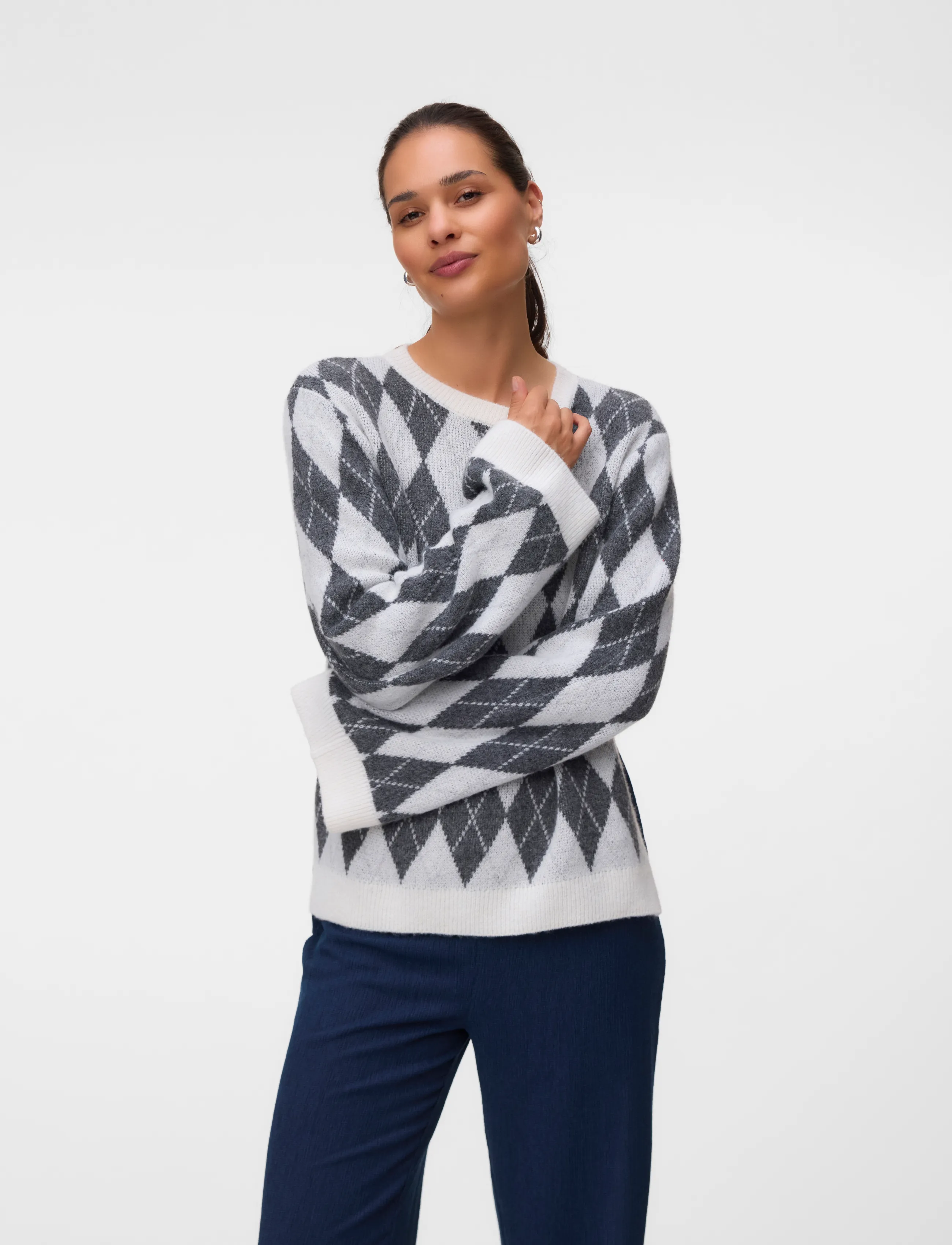 Mamalicious - MLARGYLE VITA L/S KNIT TOP 2F - birch - 4