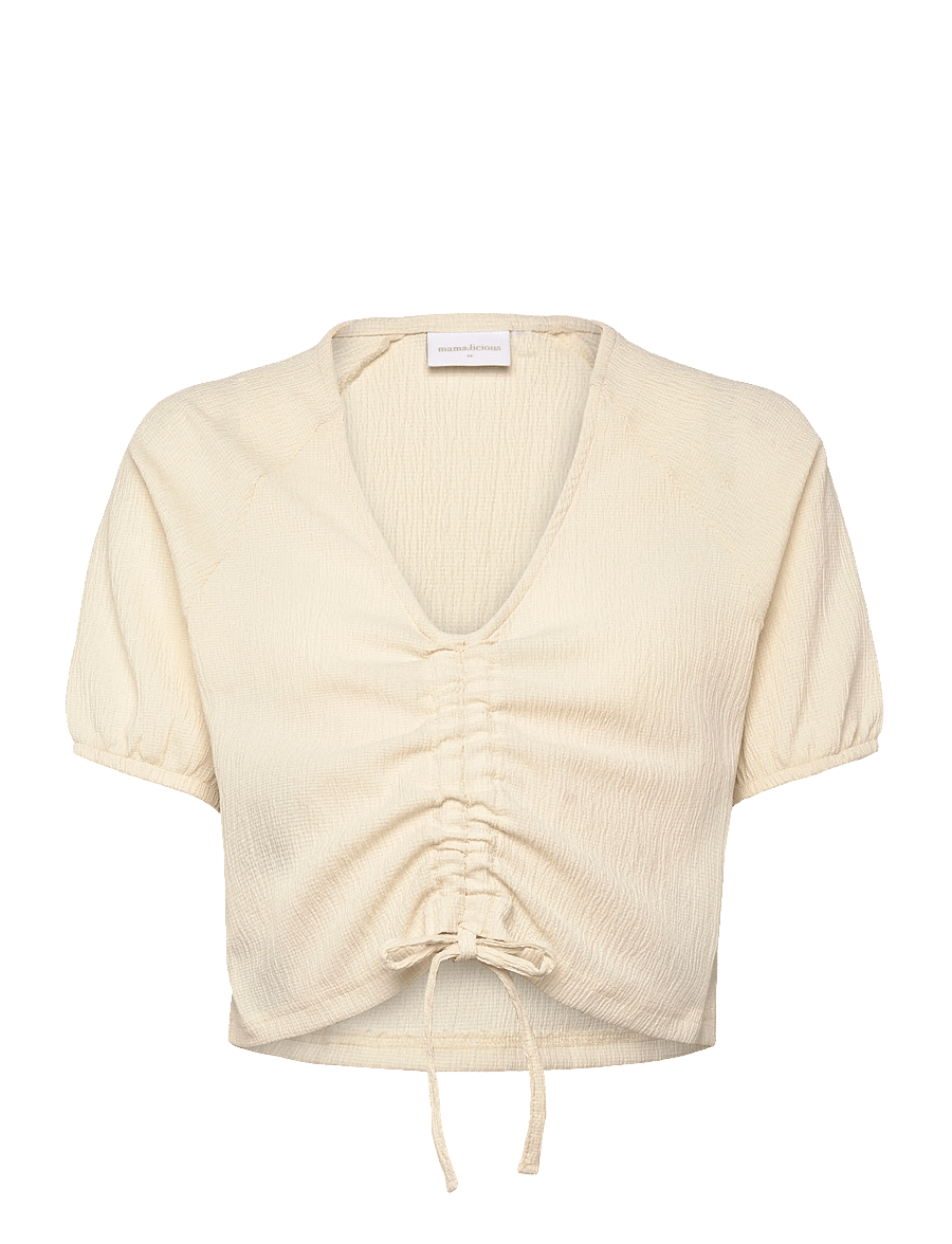 Mamalicious - MLCAVI SS JRS TOP - oberteile - birch - 0