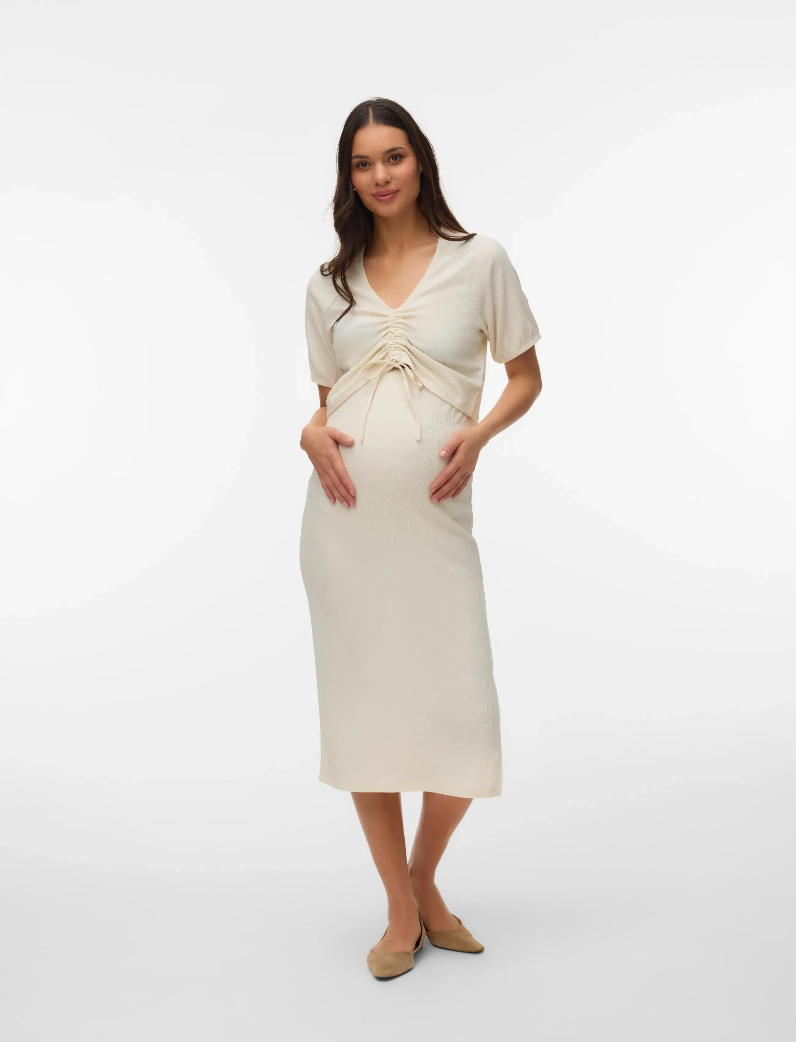 Mamalicious - MLCAVI JRS MIDI SKIRT - underdele - birch - 3