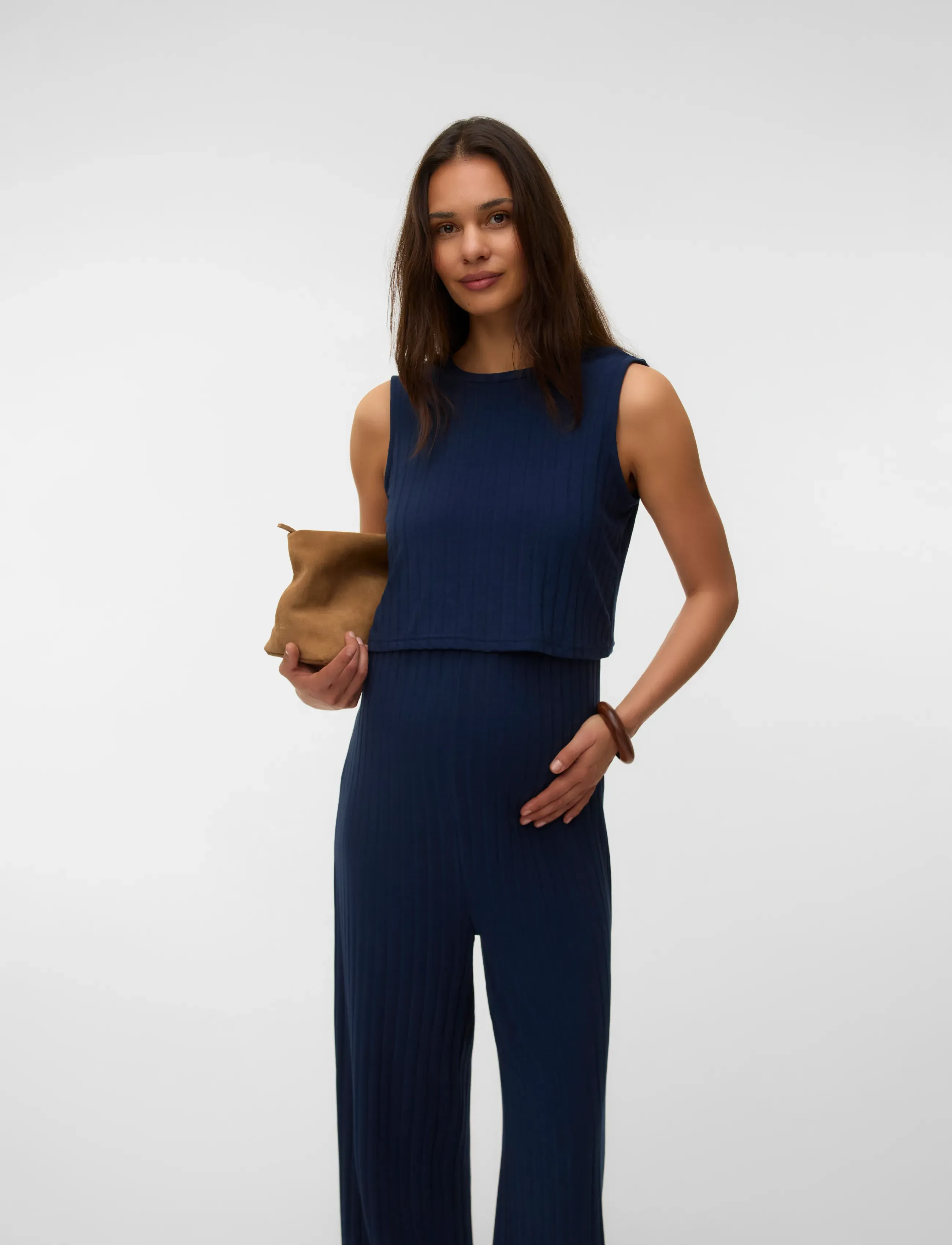 Mamalicious mllucy 2-In-1 Jumpsuit 2F, S, Navy, Underdele > Jumpsuits, Dame