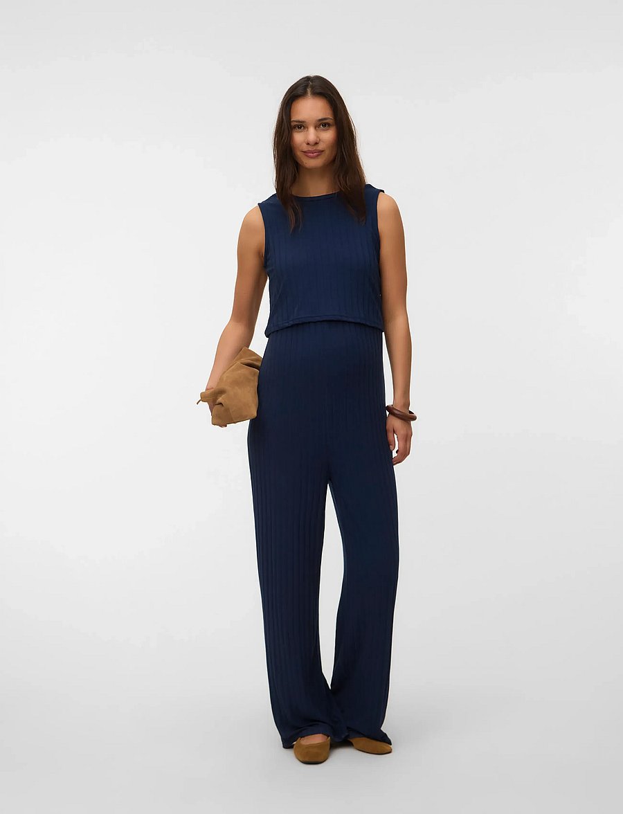 Mamalicious - MLLUCY 2-IN-1 JUMPSUIT 2F - umstandsmode - navy blazer - 3