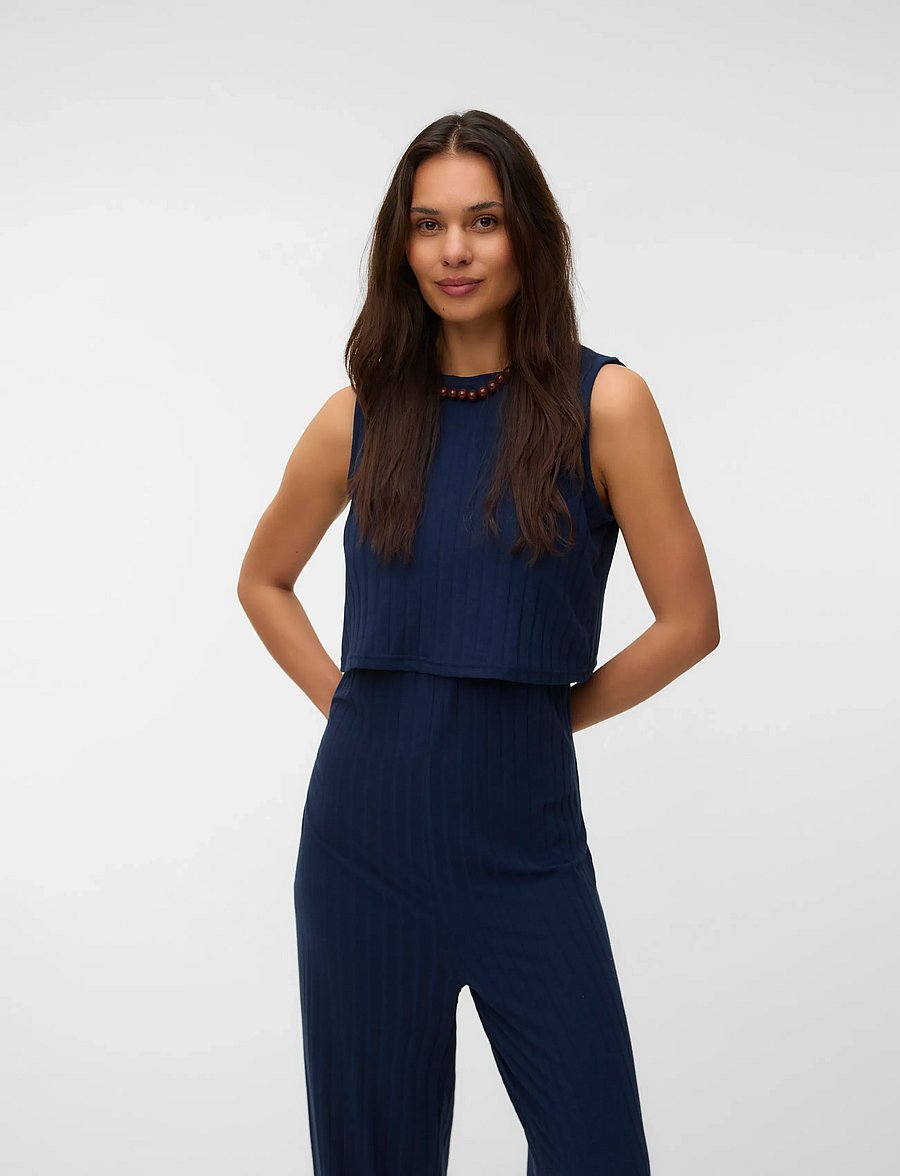 Mamalicious - MLLUCY 2-IN-1 JUMPSUIT 2F - umstandsmode - navy blazer - 4