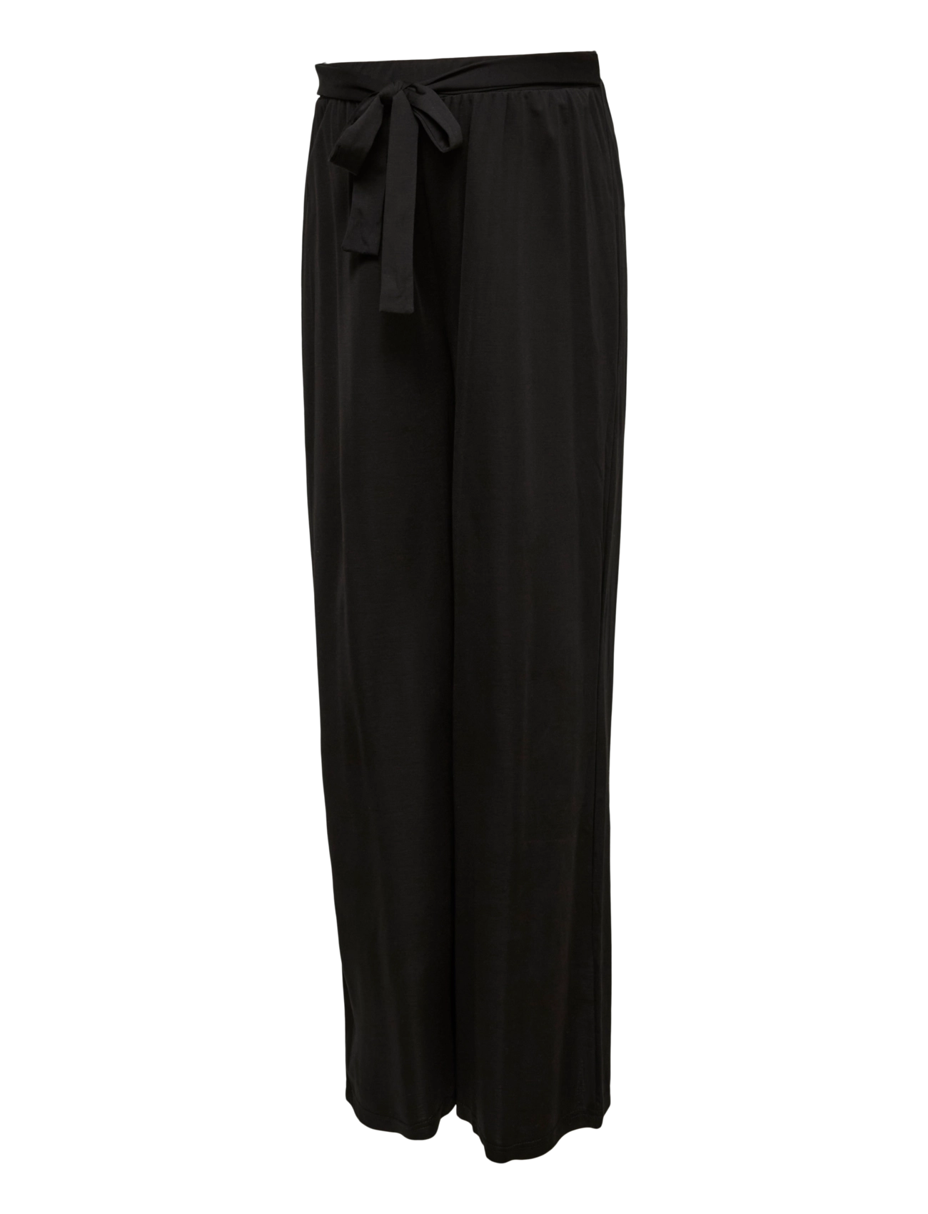 Mamalicious MLCHRISSY WIDE JRS PANTS HW - apatinės dalies rūbai - black - Nėščiosioms - BLACK / black