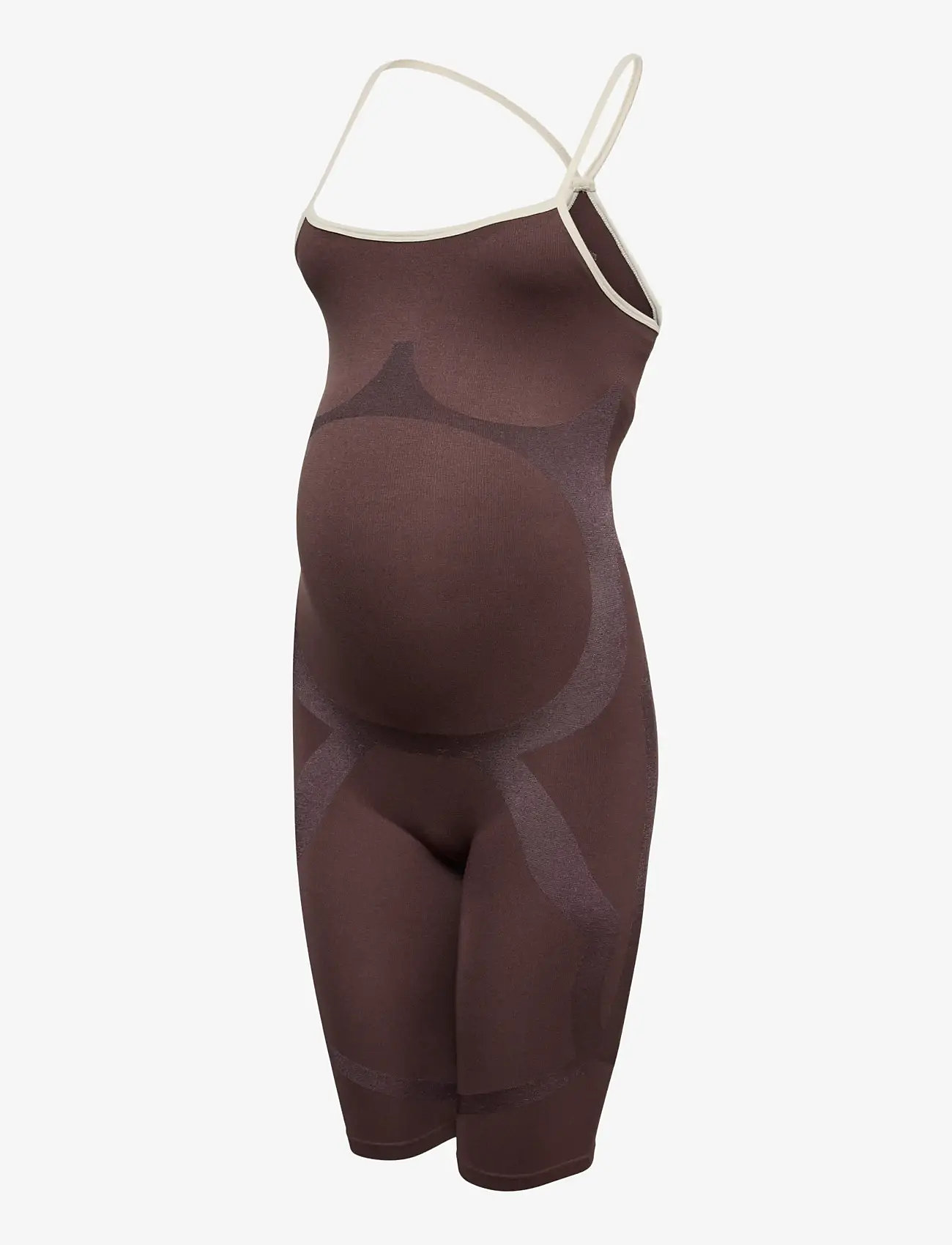 Mamalicious - MLPAULETTE COLOR STRAP PLAYSUIT - undertøj - hot fudge - 1