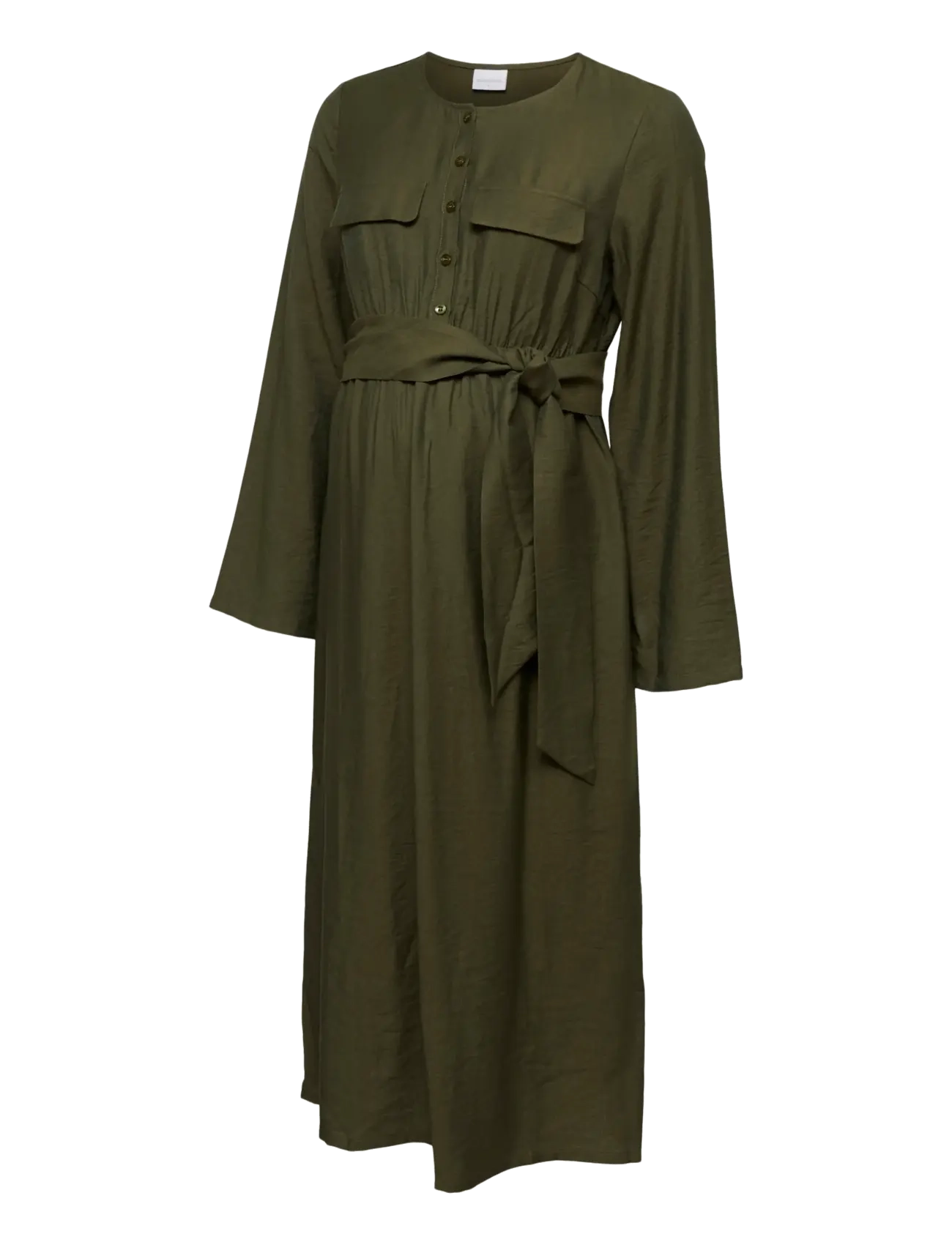 Mamalicious - MLREGITZA LIA LS WO MIDI DRESS 2F - hemdkleider - thyme - 1