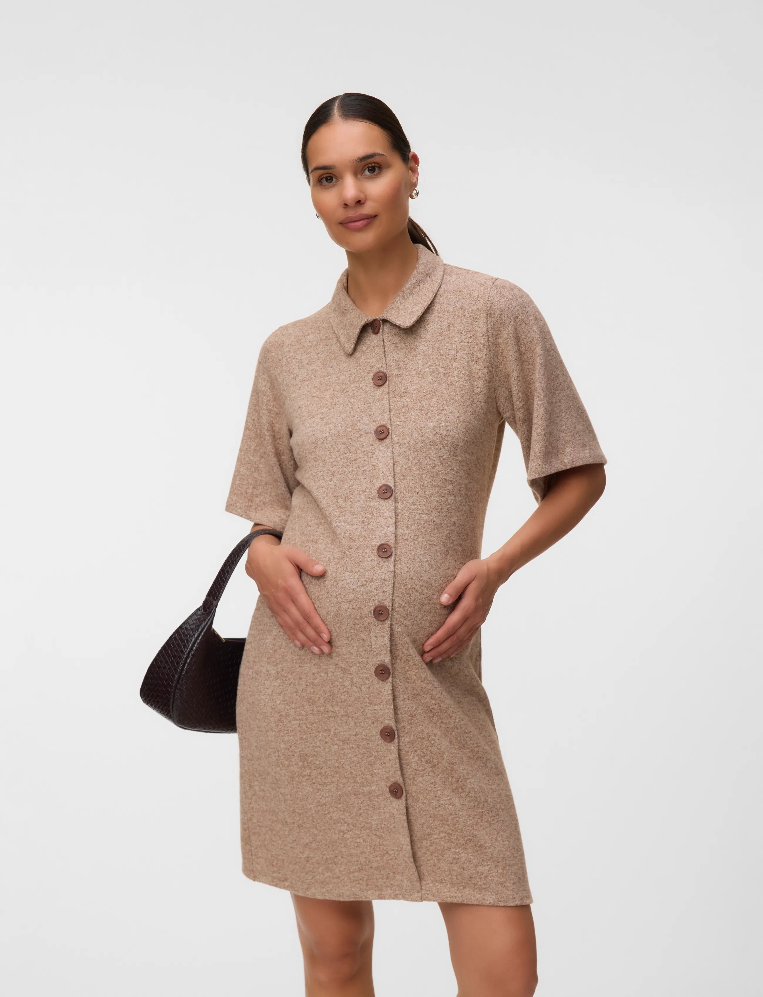 Mamalicious MLJOVI IA 34 JRS ABK DRESS 2F - Mamalicious - BROWN STONE / brown