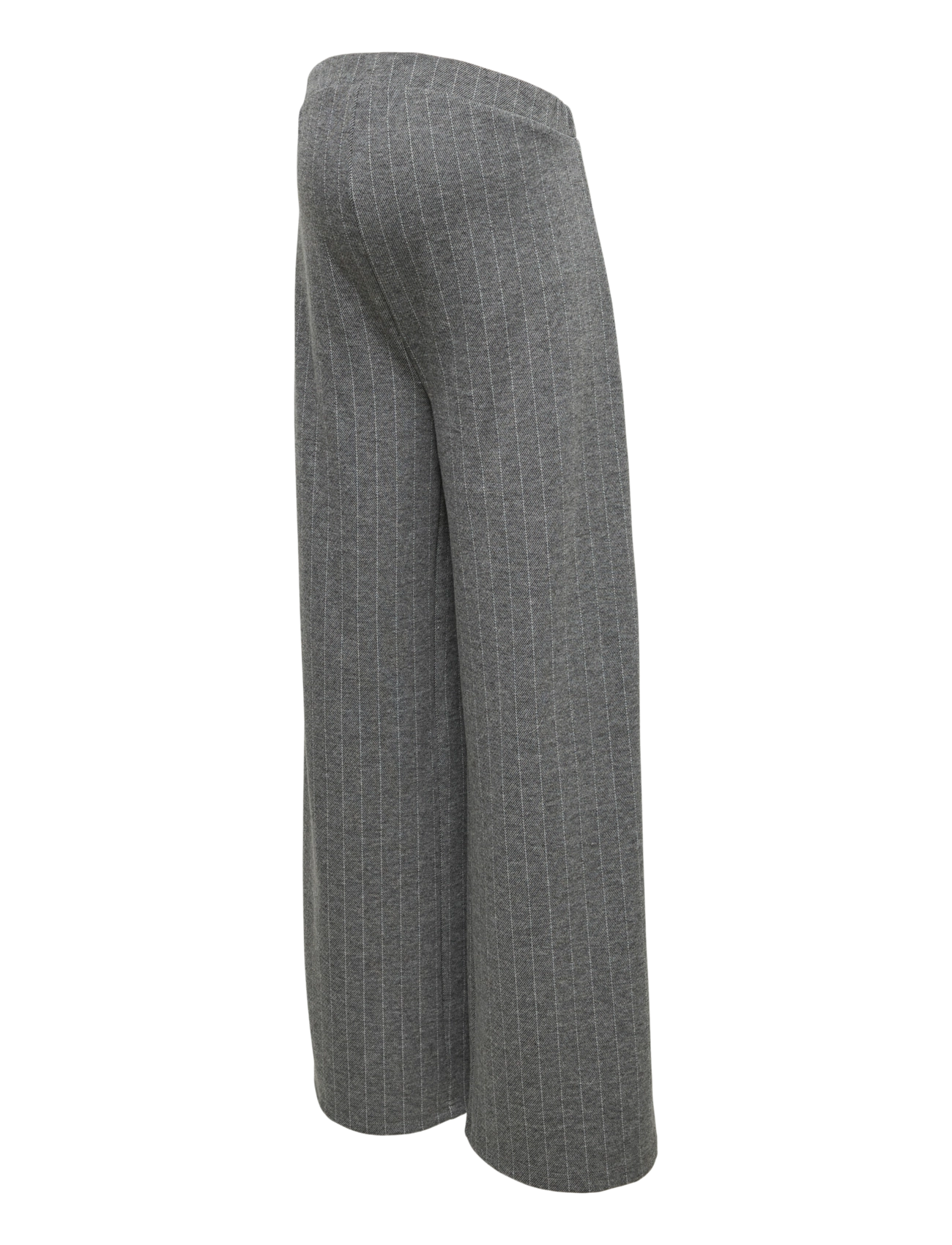 Mamalicious MLLIVA WIDE JRS PANTS HW - Wide leg trousers - GRANITE GREY / grey