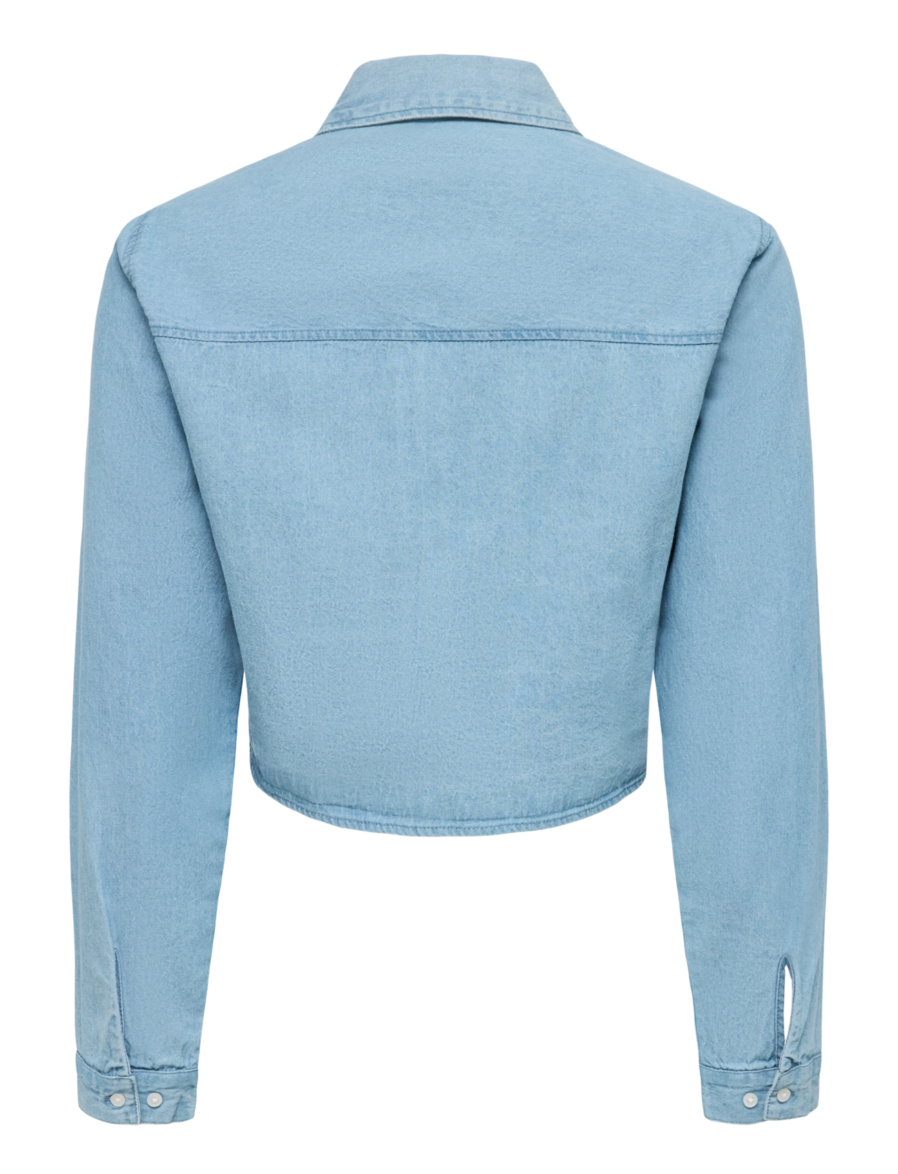 Mamalicious - MLNIRA LIA LS WO CROP TOP 2F - light blue denim - 2