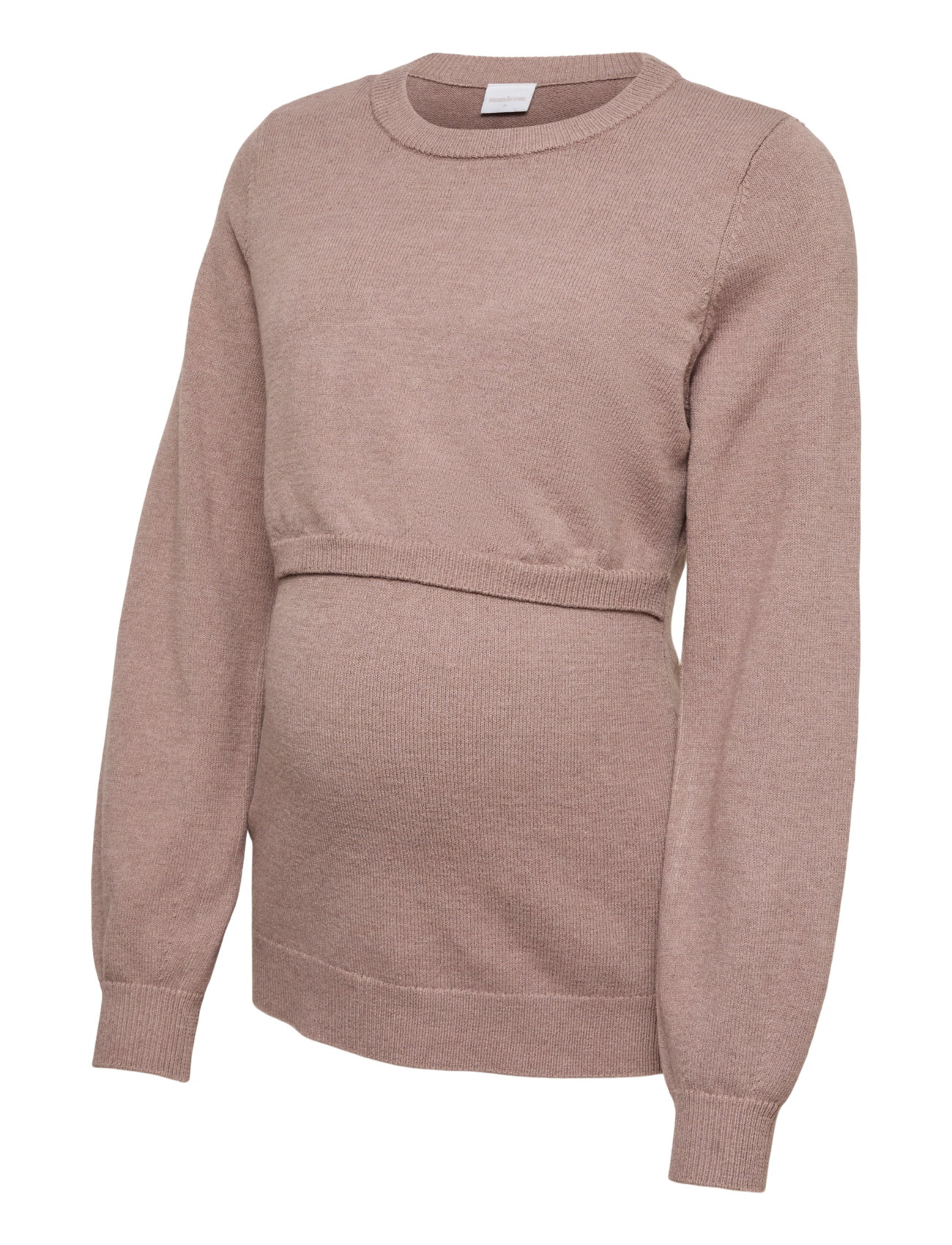 Mamalicious MLPALOMA JUNE LS KNIT TOP - Knitwear - ROSE TAUPE / pink/rose