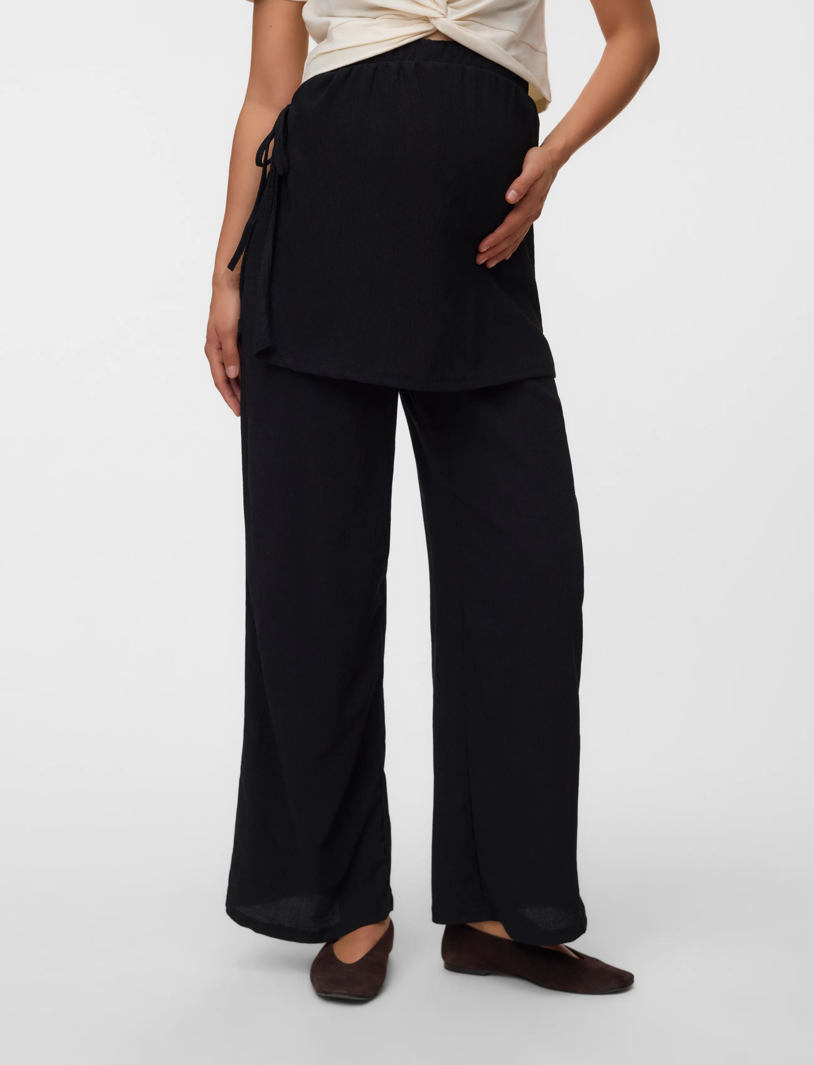 Mamalicious MLCAILEEN JRS SKIRT PANTS - Hosen - BLACK / black