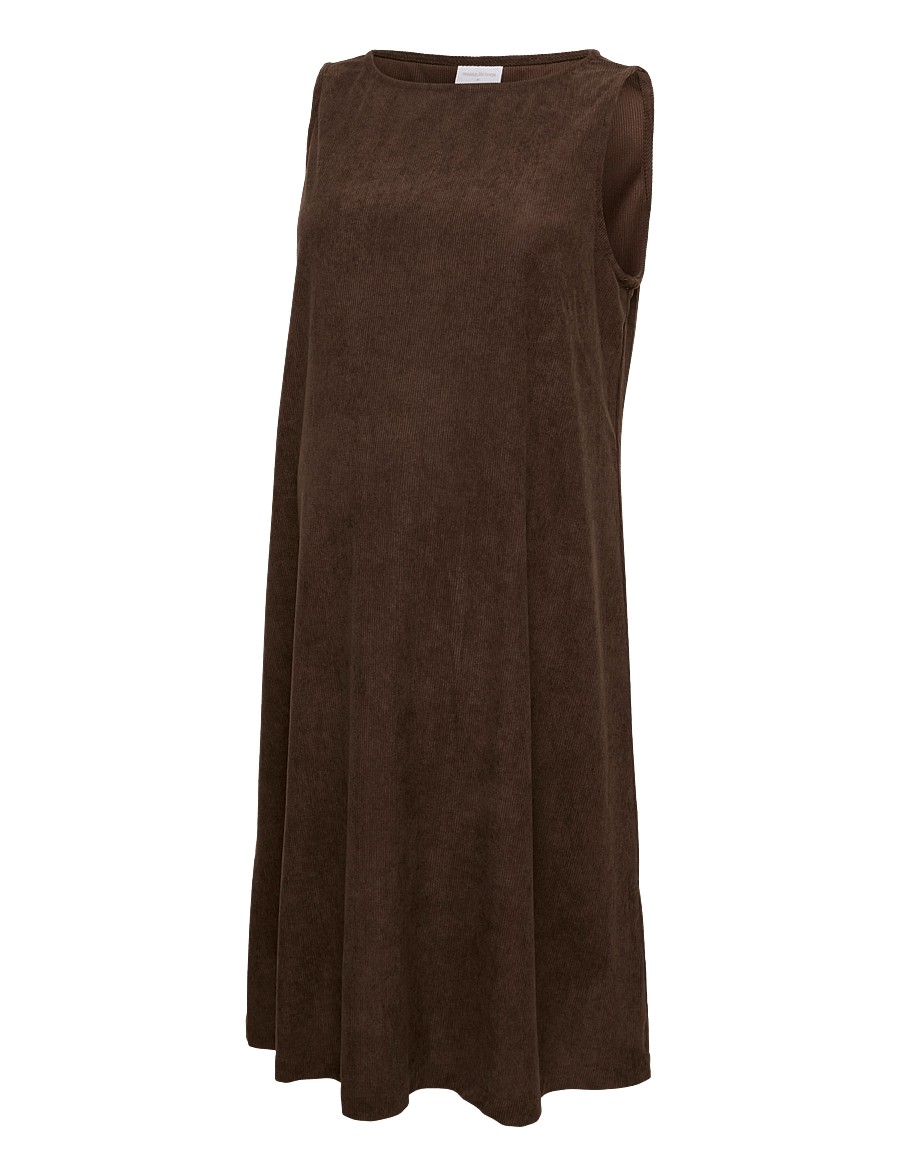 Mamalicious - MLJACIA SL ABK SPENCER WO DRESS - kurze kleider - hot fudge - 0