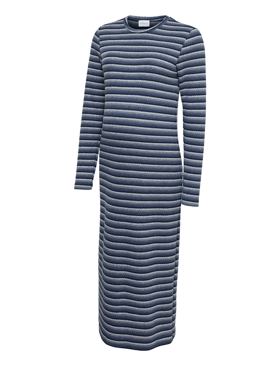 Mamalicious - MLIMAN LS JRS MIDI DRESS - liibuvad kleidid - navy blazer - 1