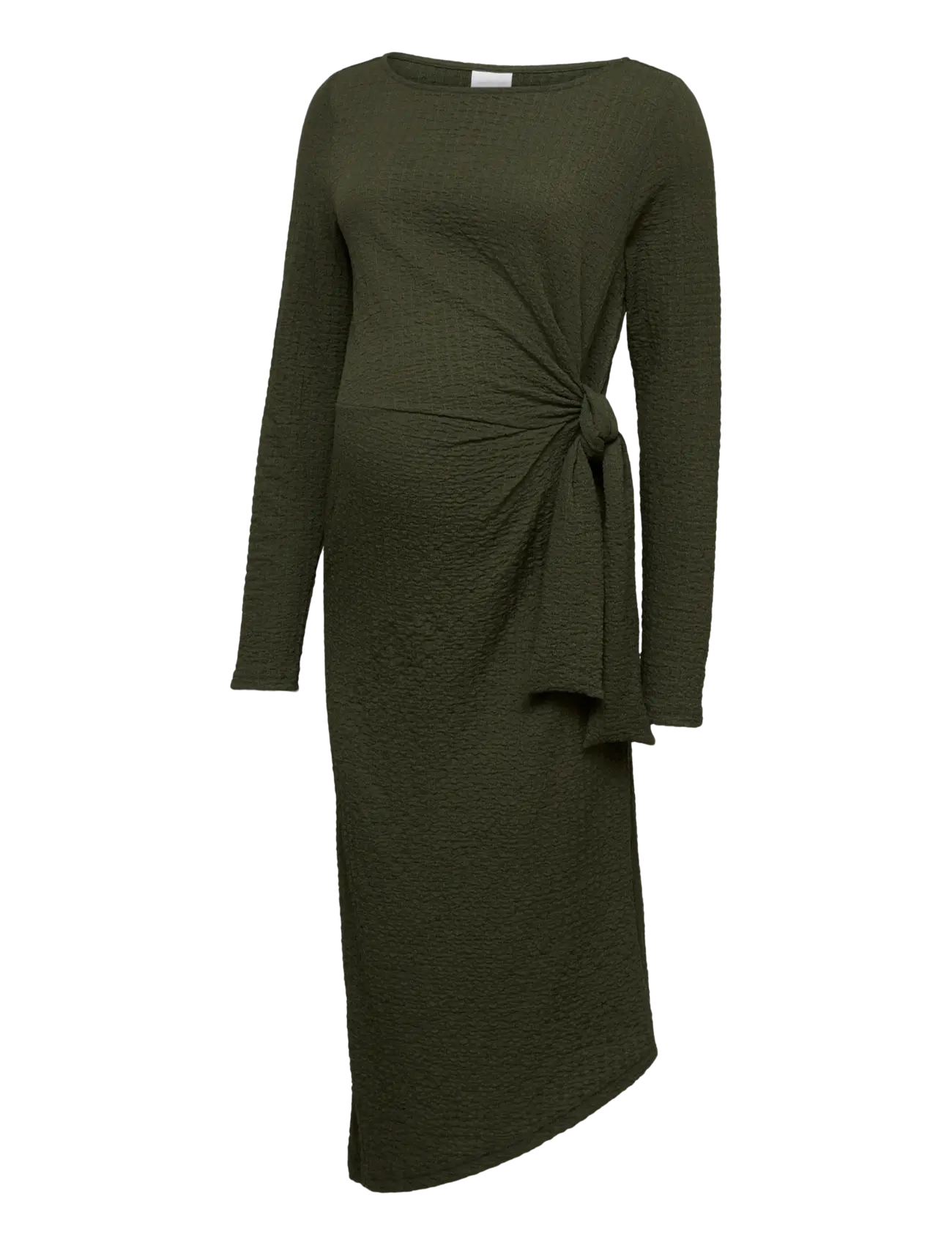 Mamalicious MLSIGGA LS JRS KNOT MIDAXI DRESS - Kjoler - FOREST NIGHT / green