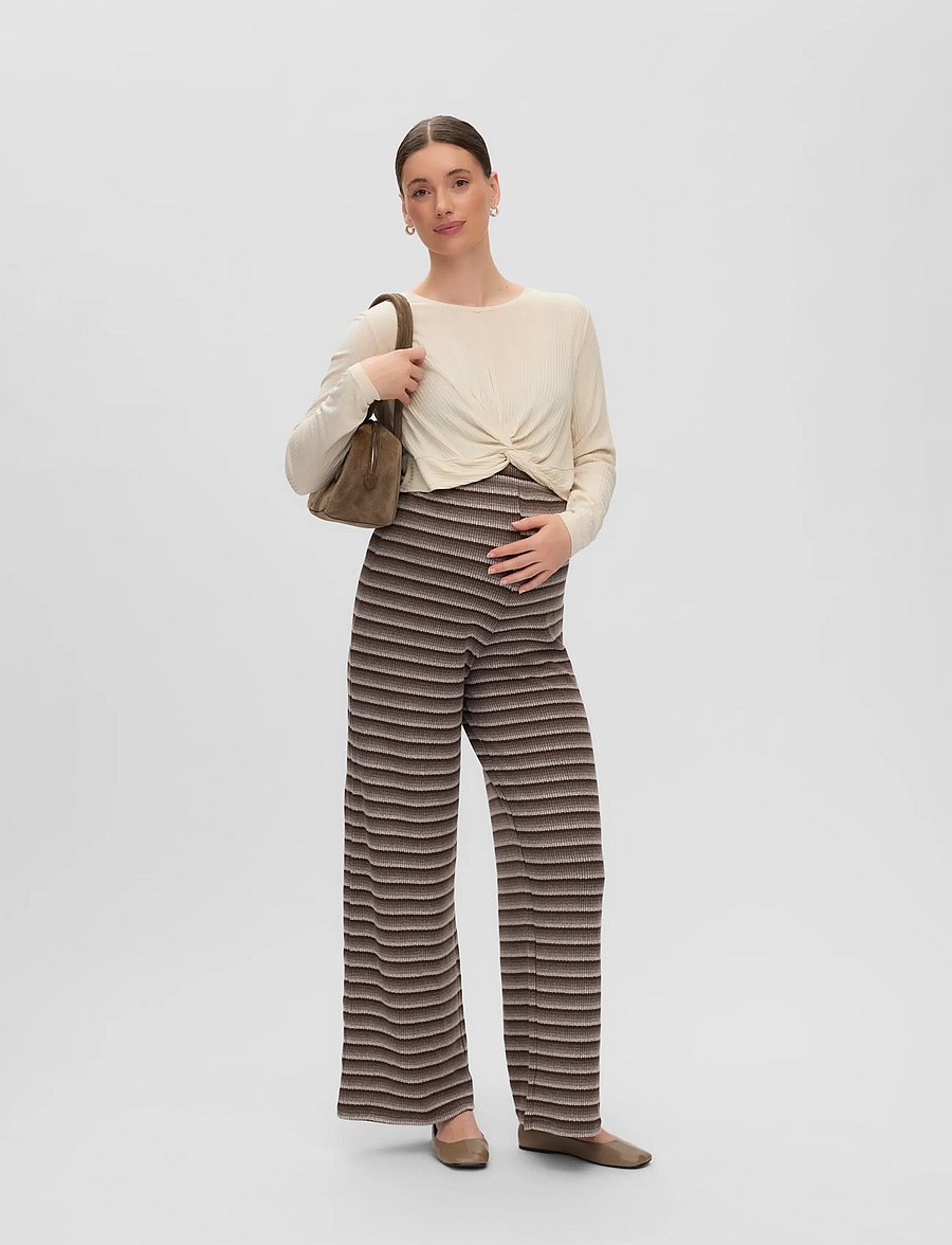 Mamalicious - MLIMAN WIDE JRS PANTS HW - bukser - cocoa brown - 0