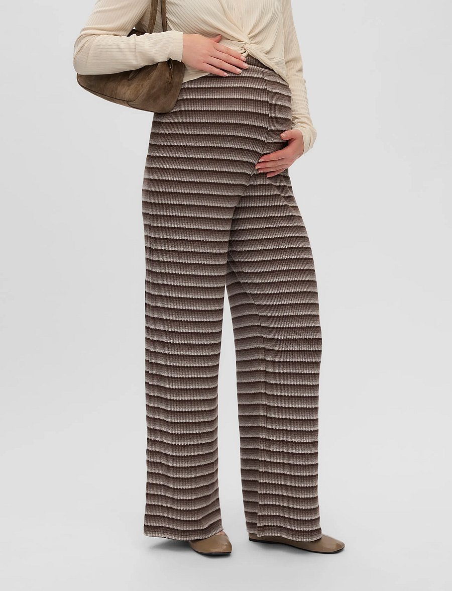Mamalicious - MLIMAN WIDE JRS PANTS HW - bukser - cocoa brown - 3