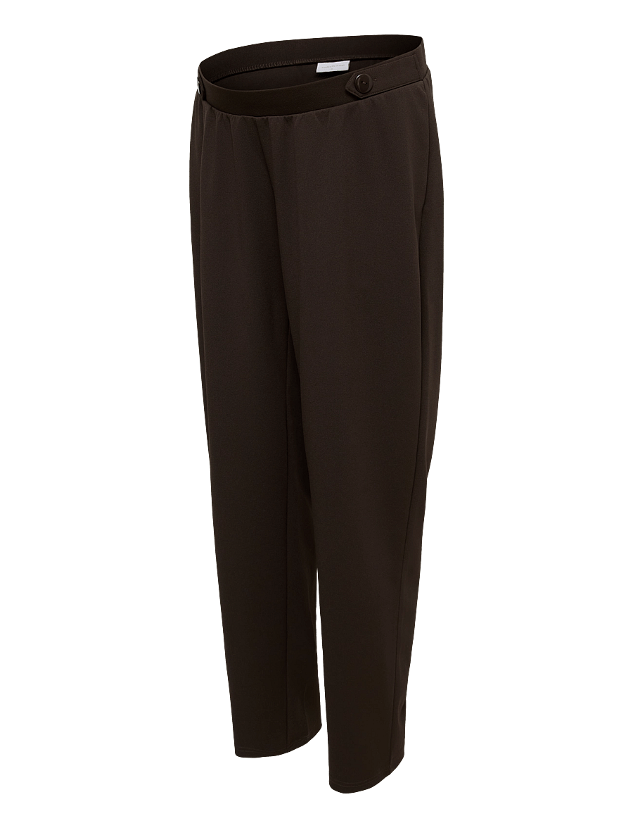 Mamalicious - MLSIMMI STRAIGHT JRS PANTS - nederdelar - chocolate torte - 1