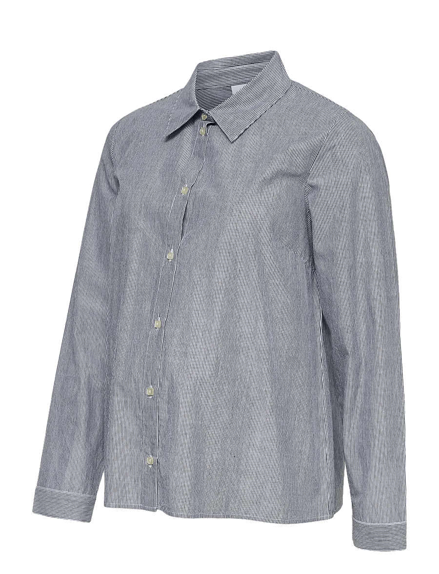 Mamalicious - MLINA LIA LS WO SHIRT 2F - langärmlige hemden - navy blazer - 1