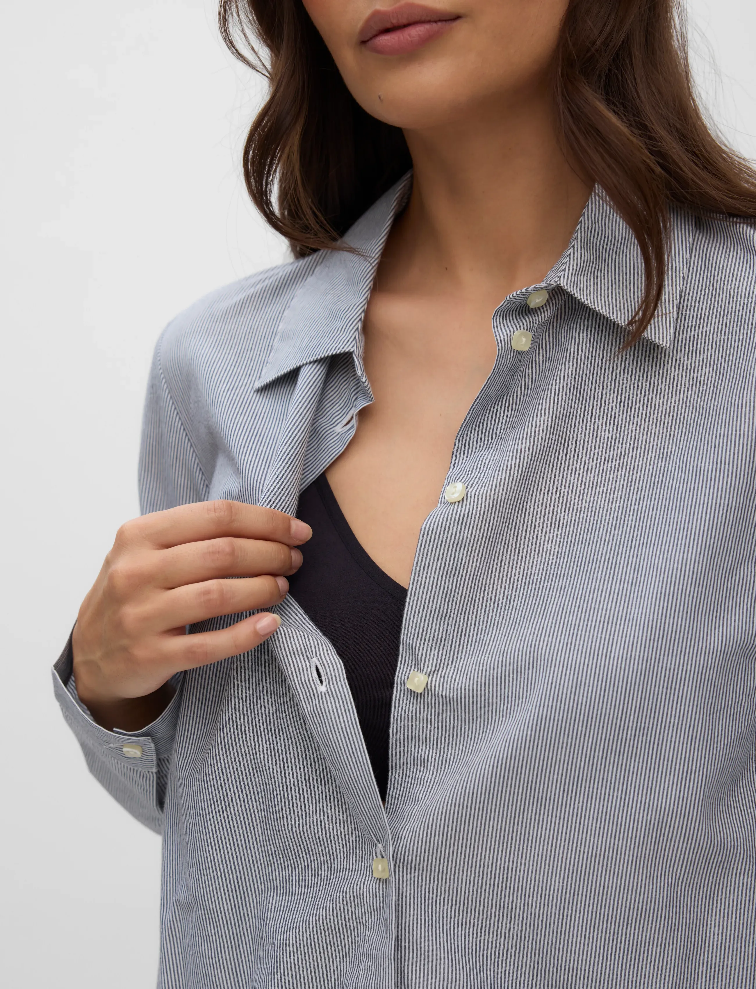 Mamalicious - MLINA LIA LS WO SHIRT 2F - langärmlige hemden - navy blazer - 5