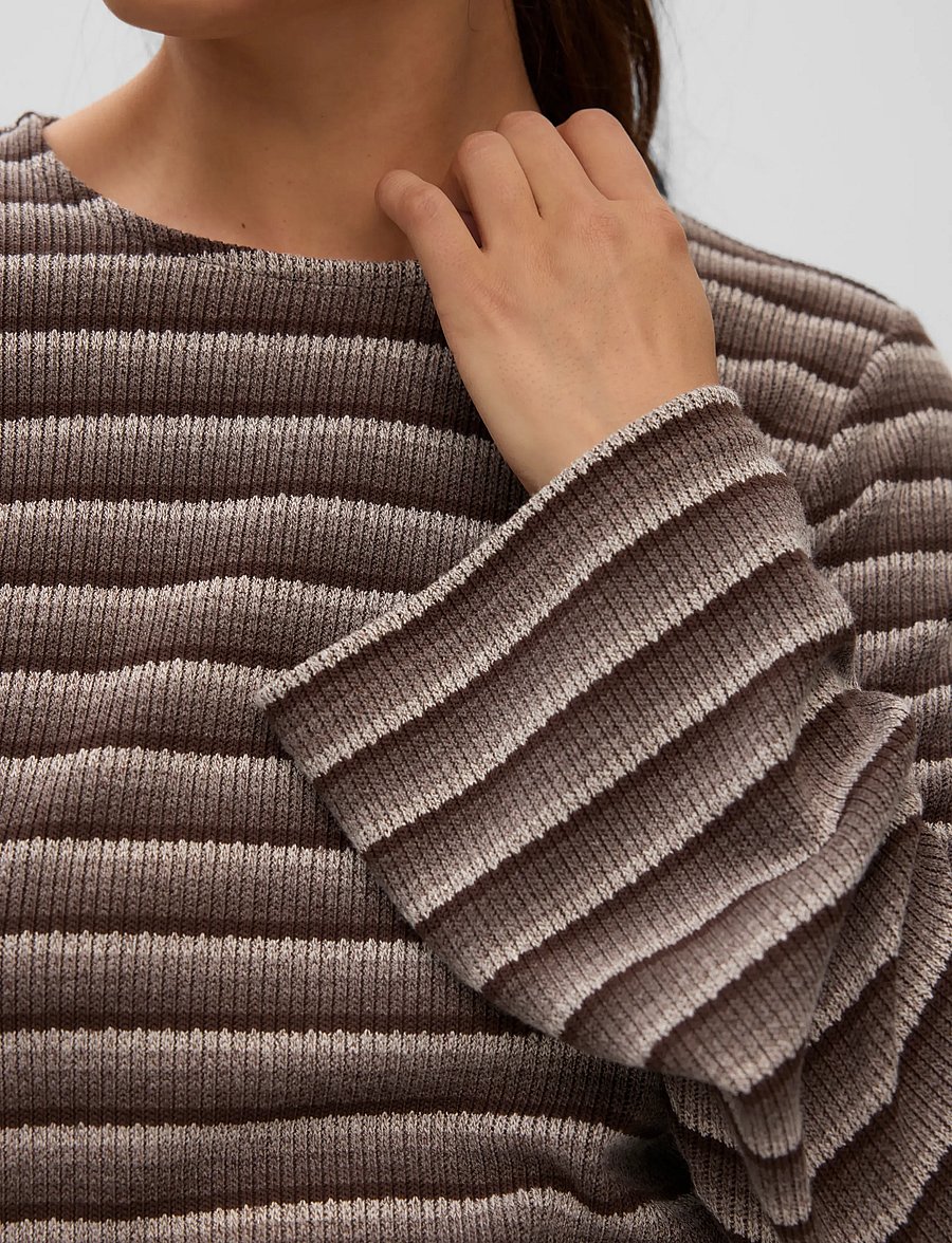 Mamalicious - MLIMAN LS JRS CROP TOP - oberteile - cocoa brown - 4
