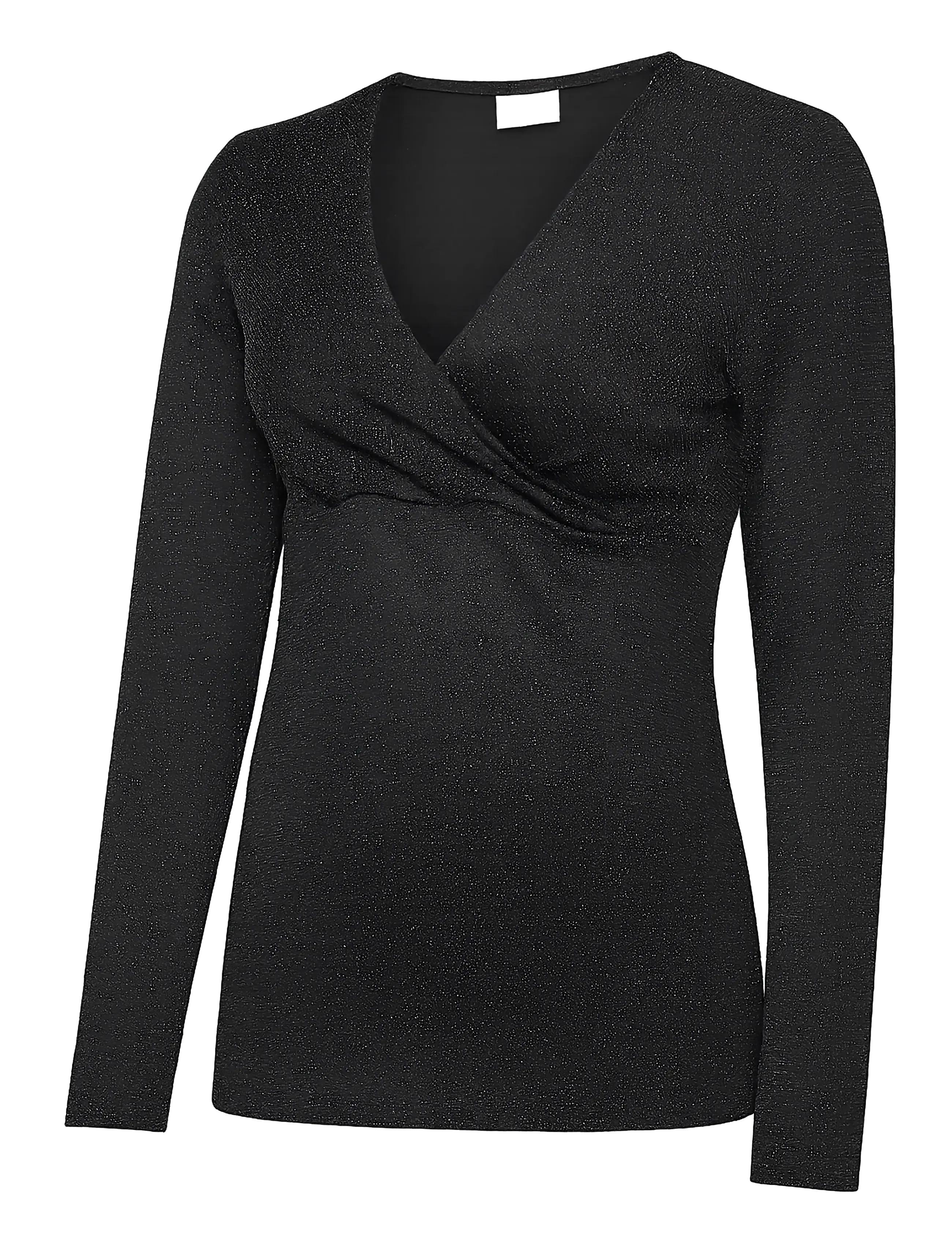 Mamalicious MLMINDY GLITTER TESS LS JRS TOP 2F - T-Shirts & Tops - BLACK / black