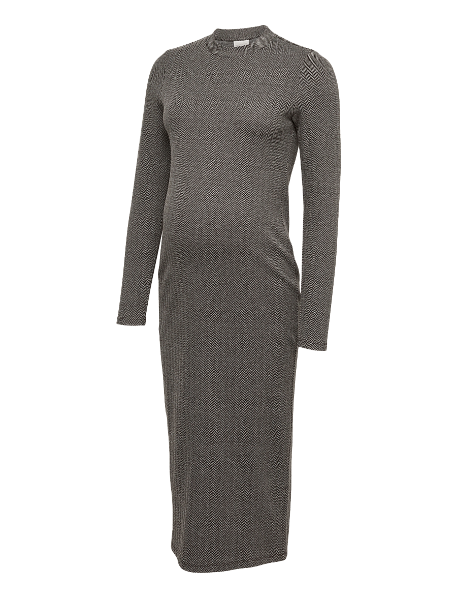 Mamalicious - MLTONIA LS JRS ABK DRESS - hot fudge - 0
