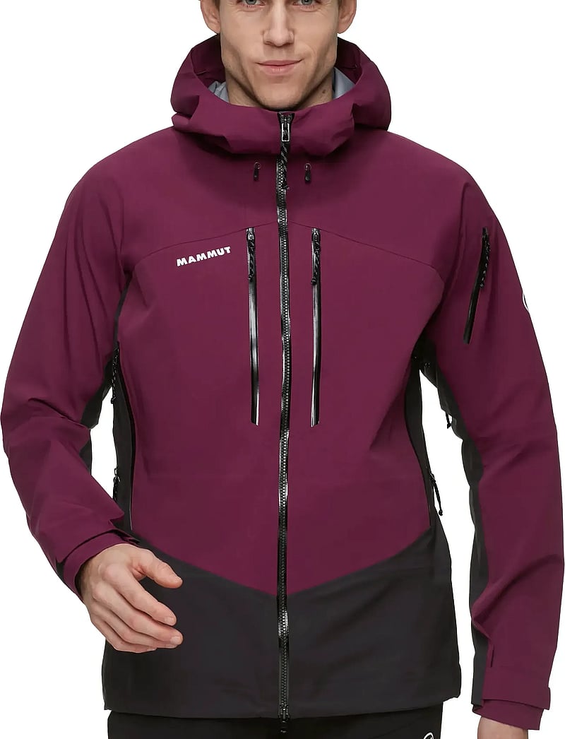 Mammut - Taiss Pro HS Hooded Jacket Men - skijacken - vin-black - 0